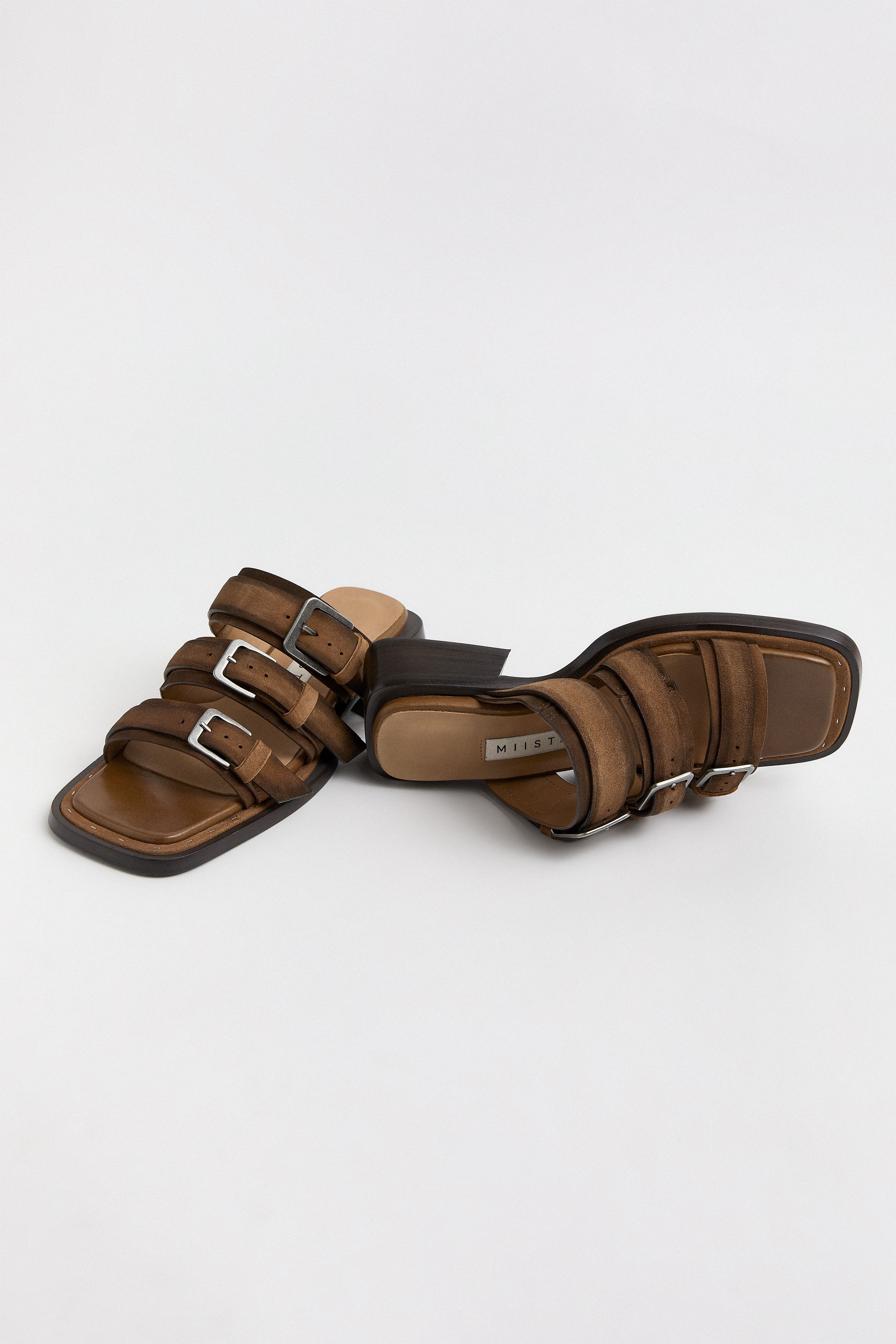 Lordette Sandals - Tan Suede Leather | Miista