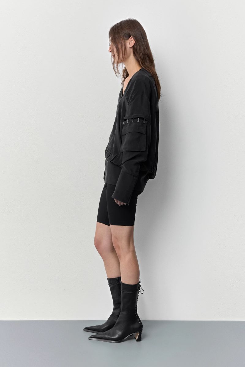 Black Asymmetric Jacket