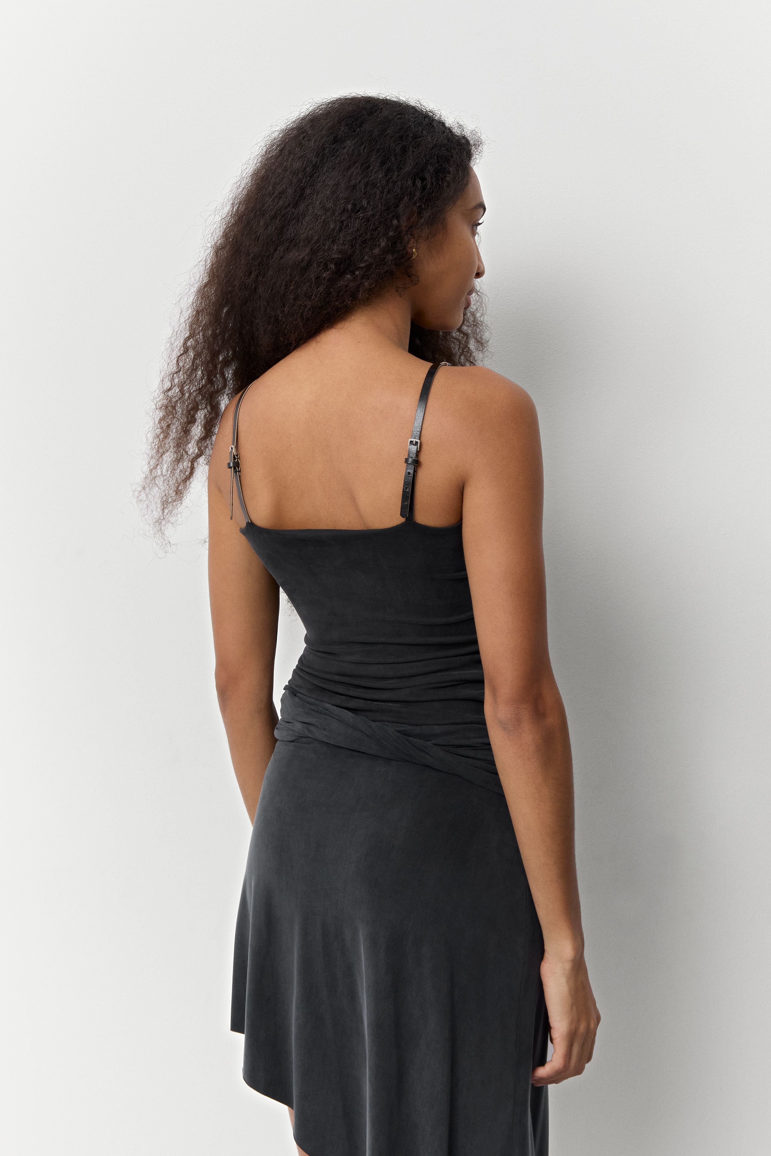Ismera Black Rib Top | Miista | Designed & Handmade in Europe