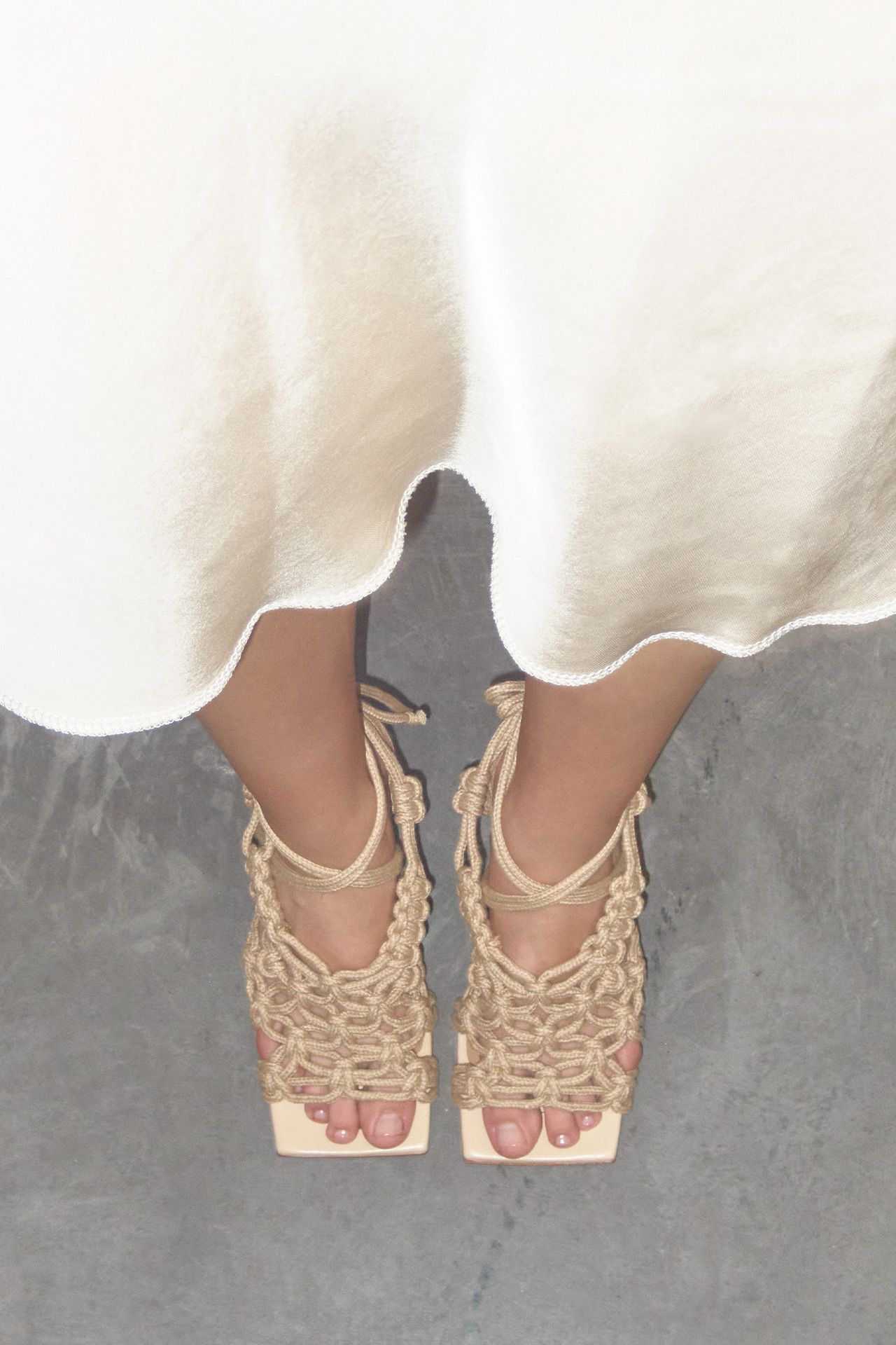 Stephanie Beige Sandals | Miista