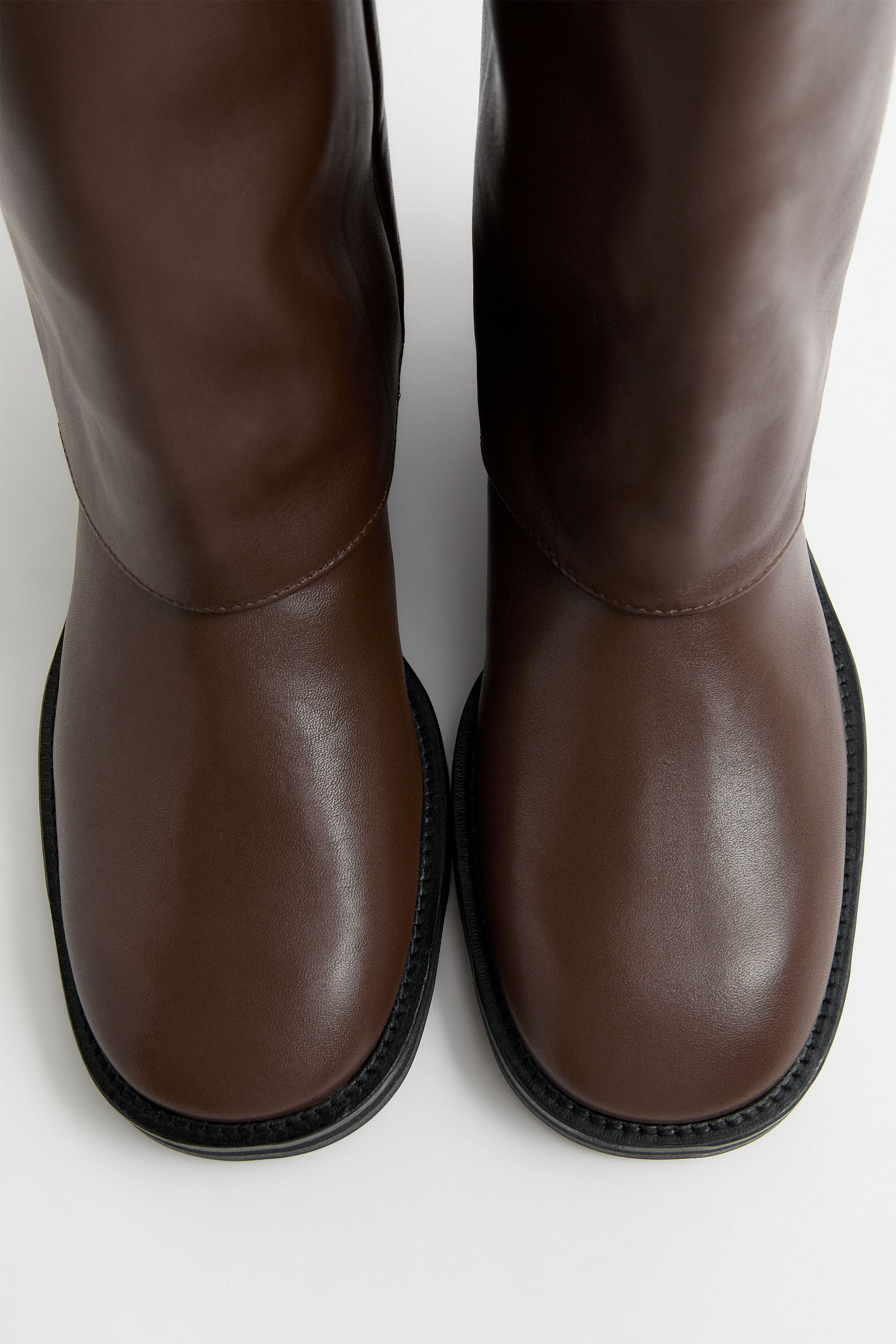 Arden Boots Brown Fold Over Leather | Miista | Designed & Handmade in Europe