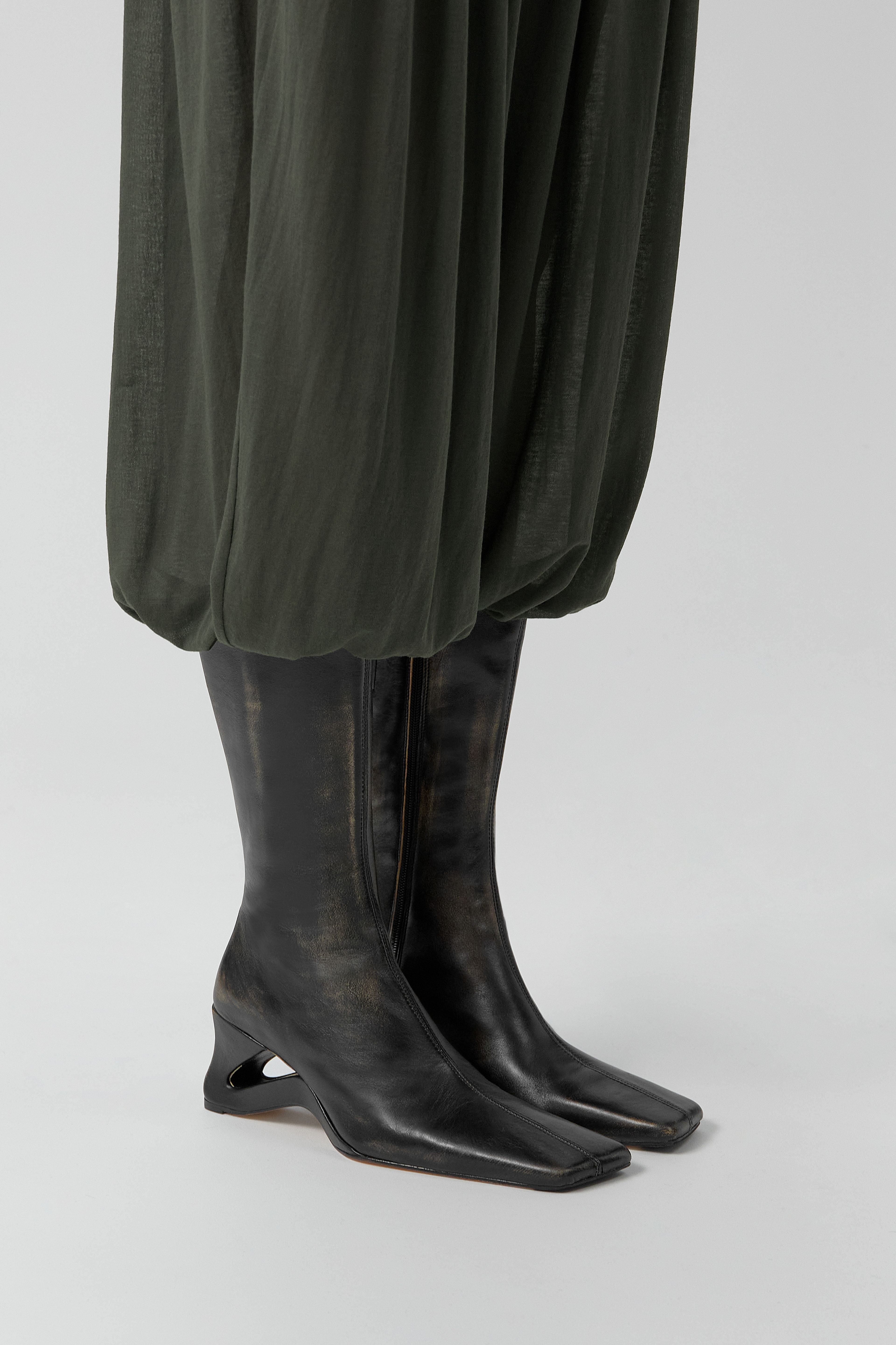 Sulay Boots - Black Brush Off Leather | Miista | Designed & Handmade in Europe