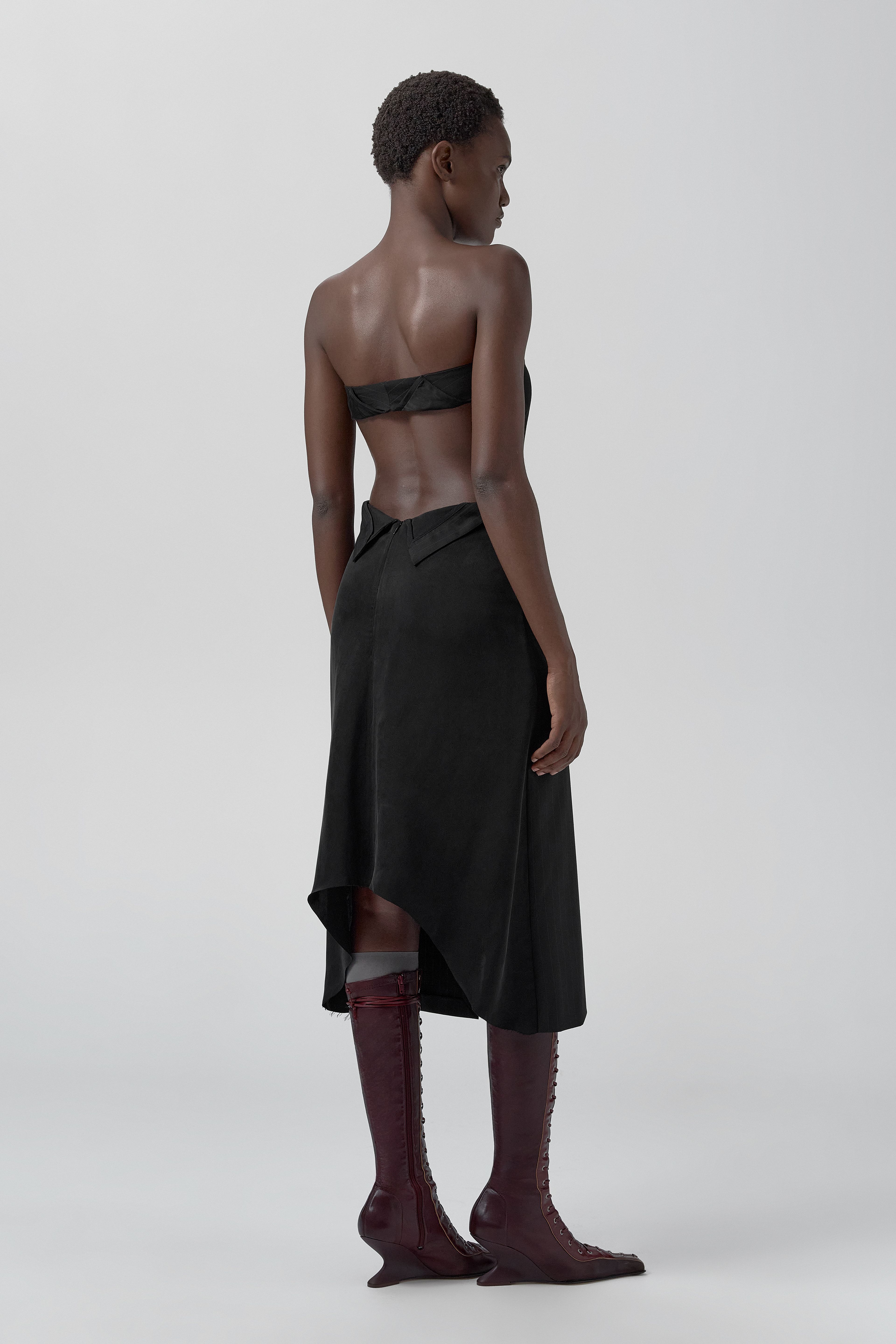 Walker Dress - Black Wool Blend | Miista | Designed & Handmade in Europe