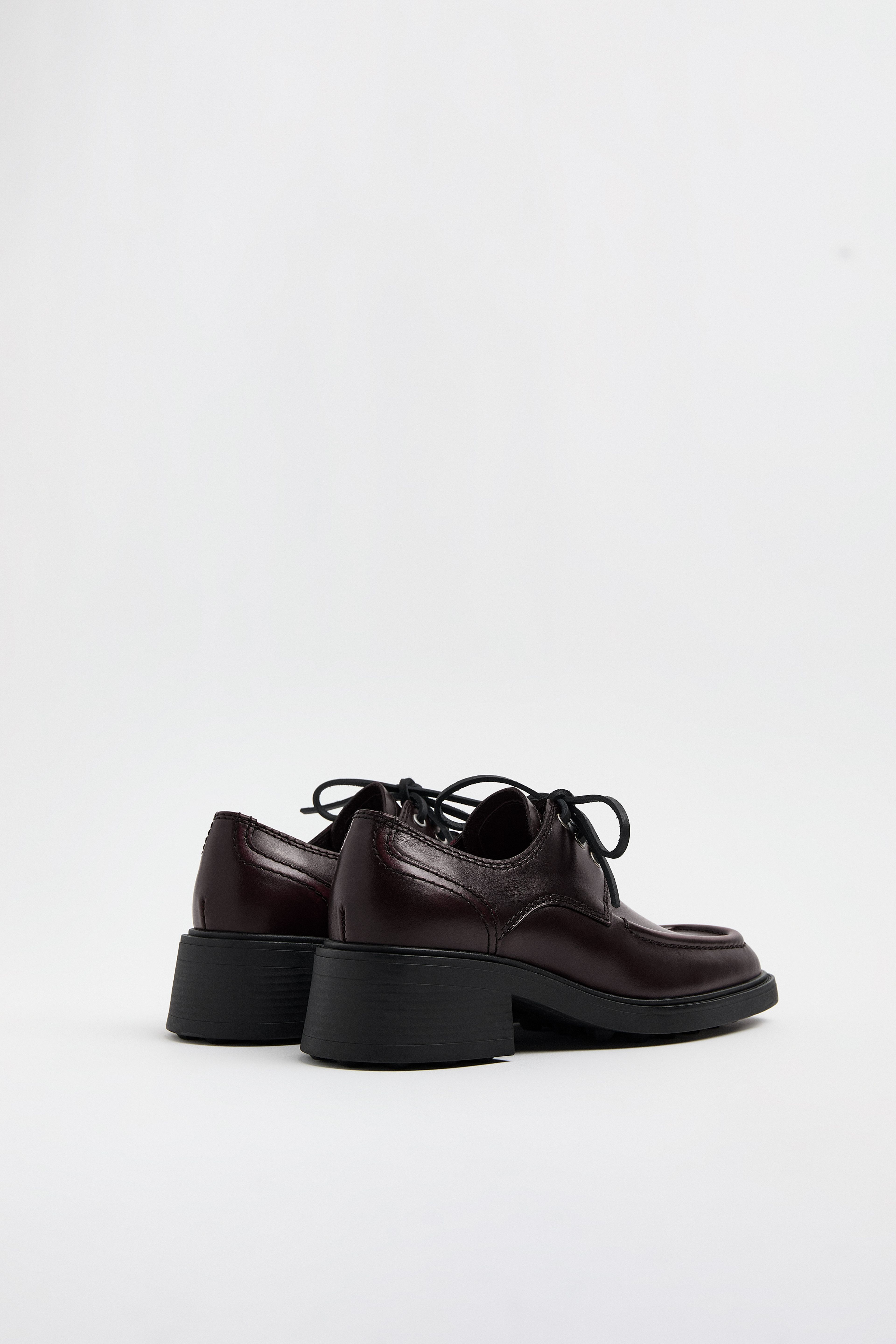 Karolien Loafers - Burgundy Leather Derby | Miista | Designed & Handmade in Europe