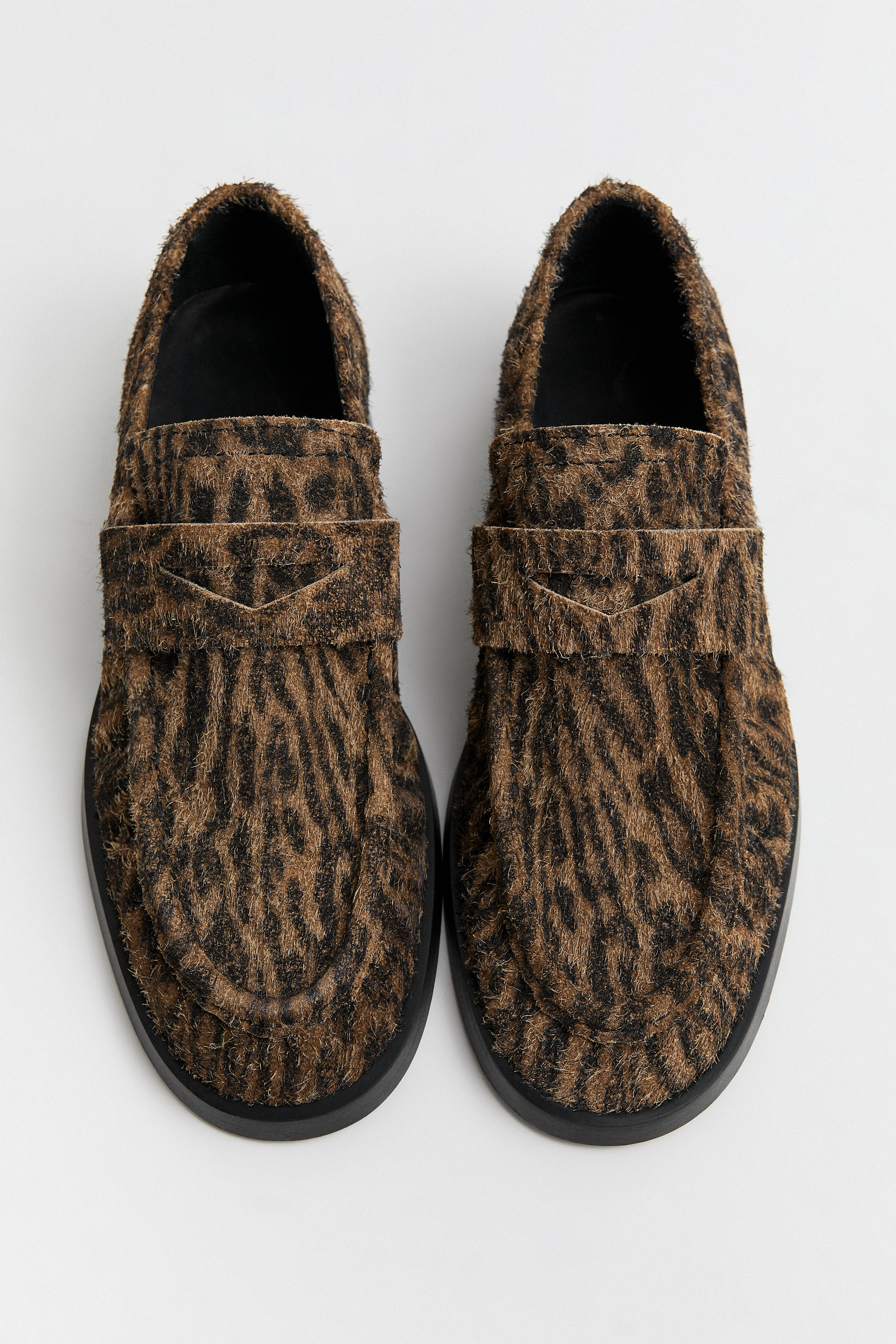 Zita Loafers Animal Print Hairy Leather | Miista | Designed & Handmade in Europe