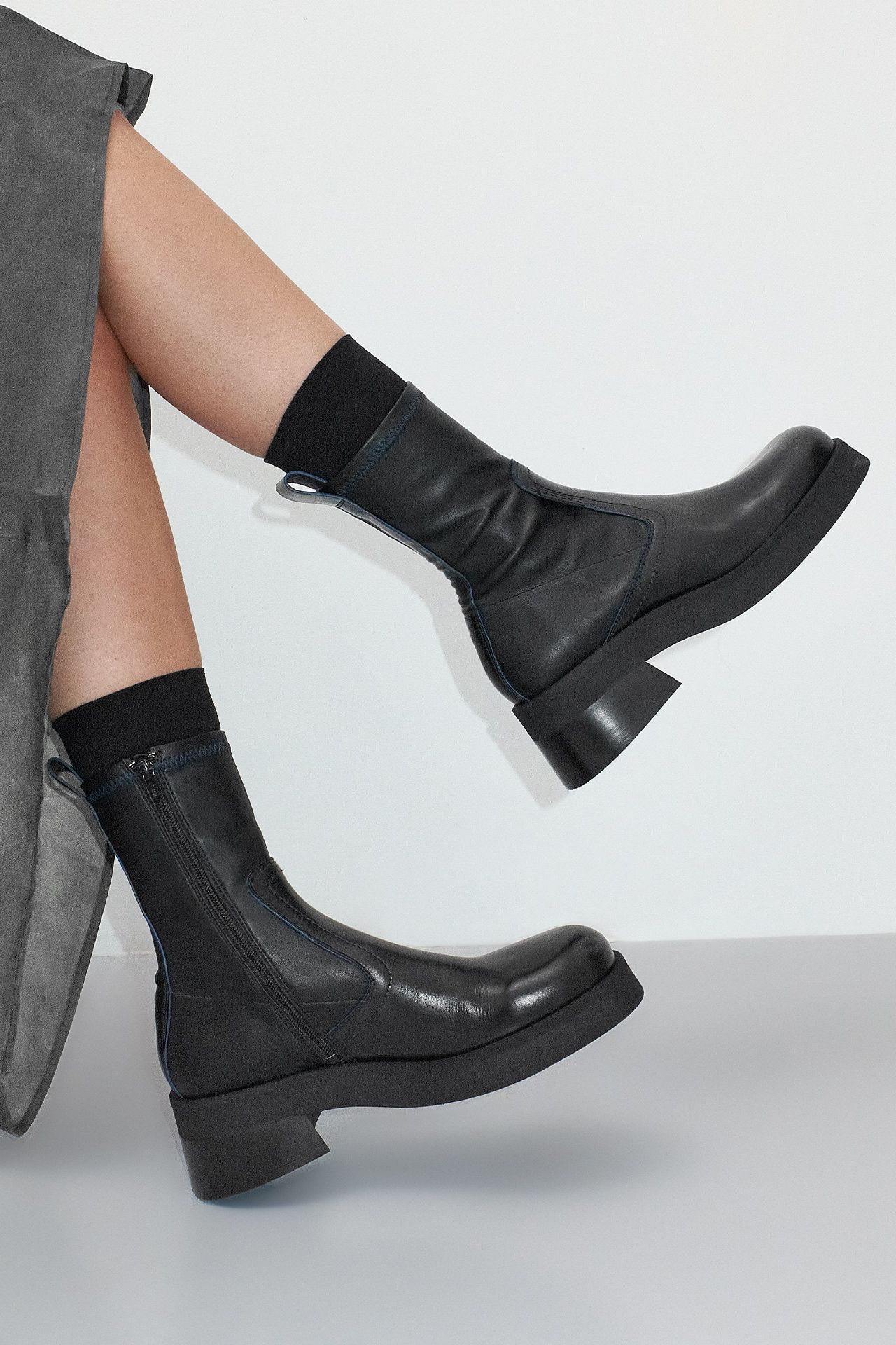 【MIISTA】Billa レザー アンクルブーツ ANKLE BOOTS | Miista