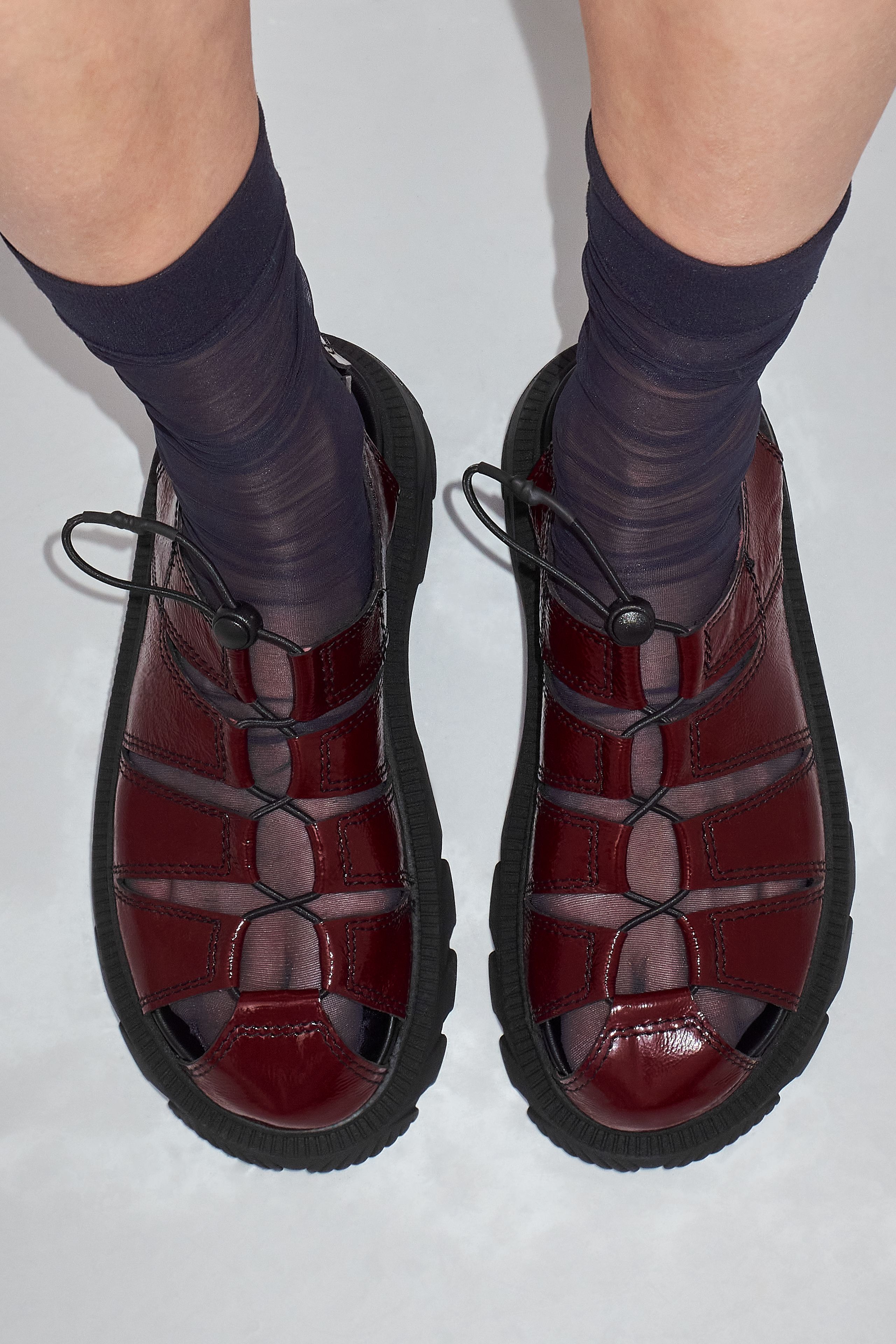 Eunice Burgundy Sandals | Designed & Handmade in Europe