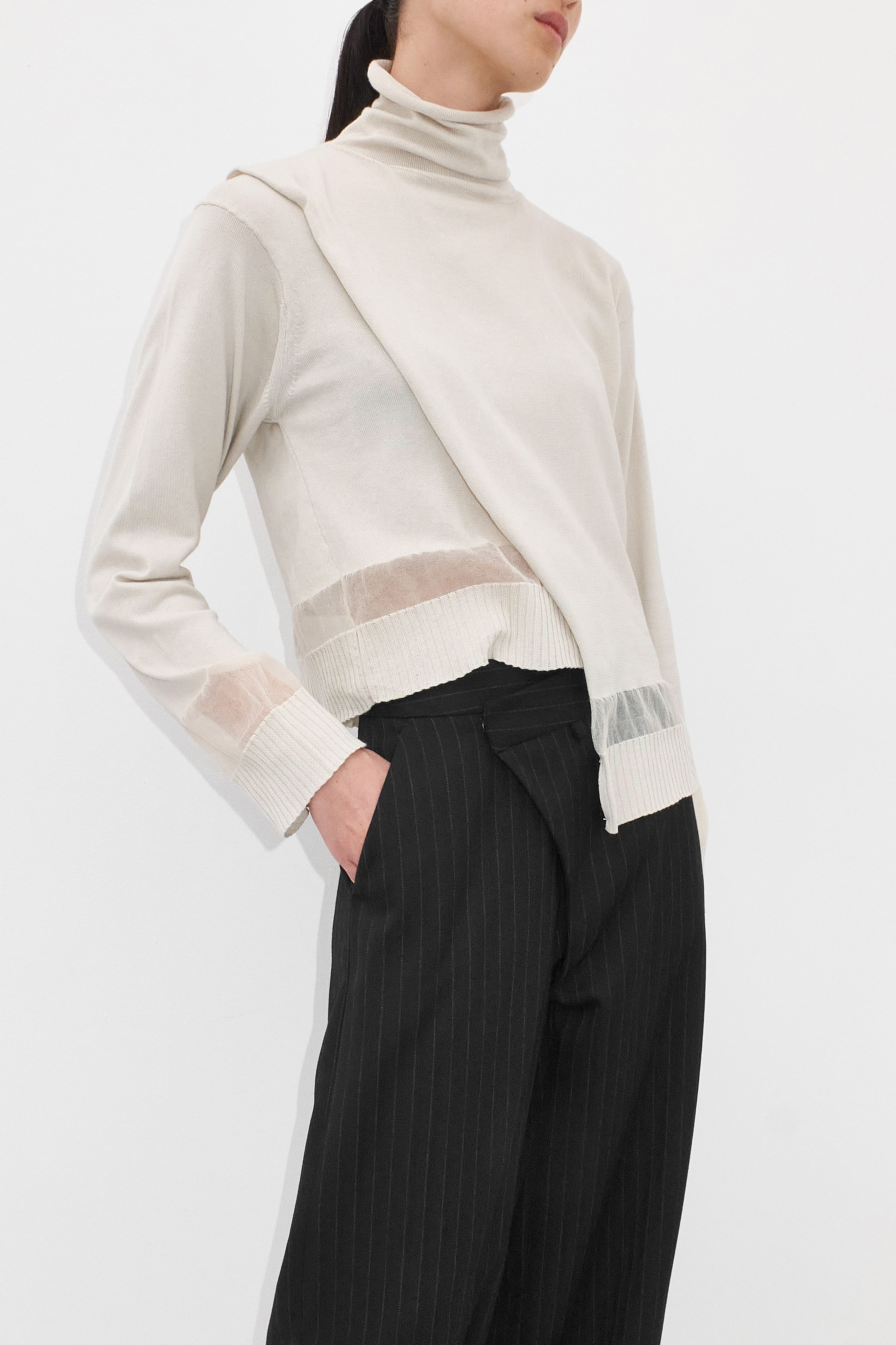 Geminah Beige Top | Miista | Designed & Handmade in Europe