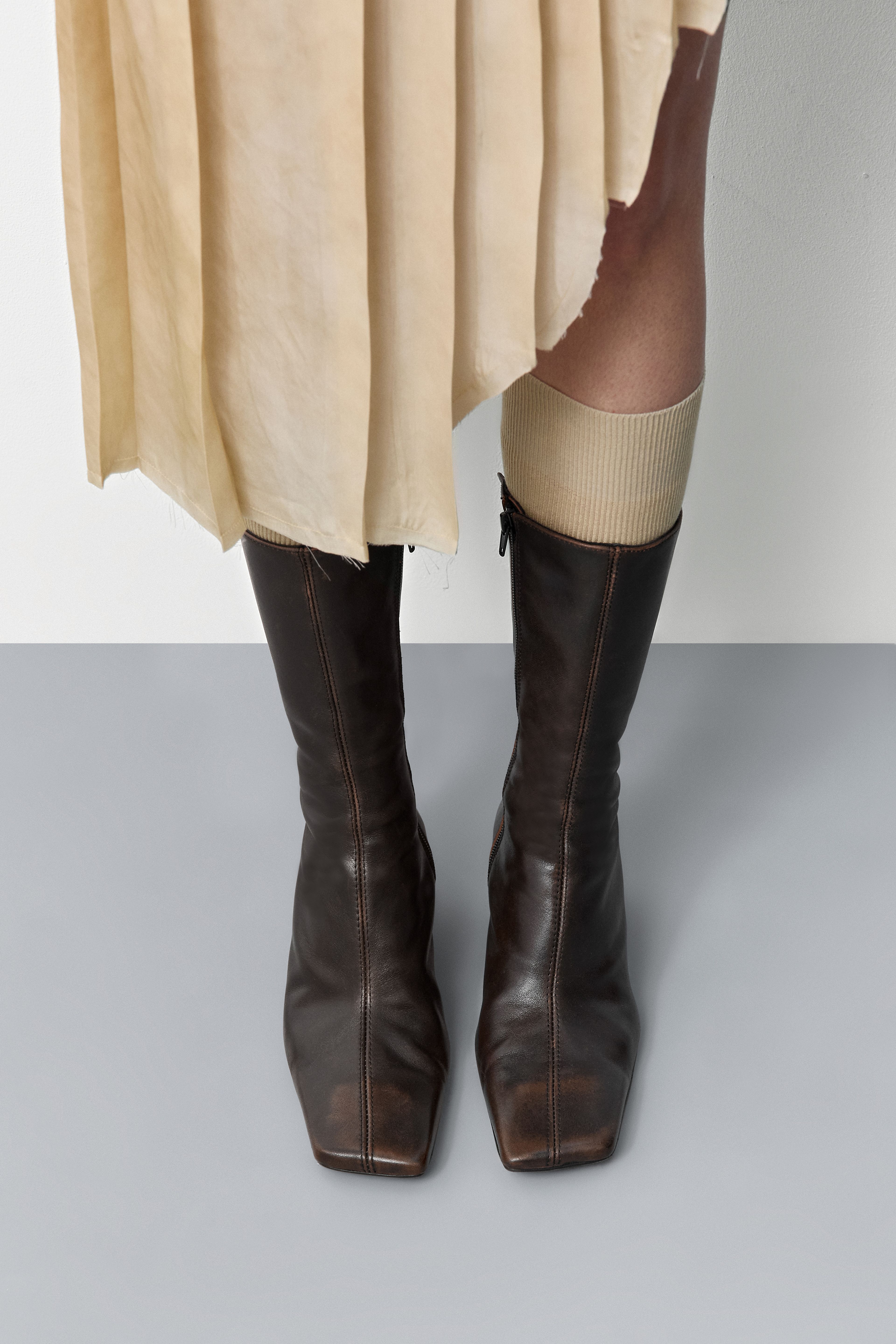 Sulay Brushed Brown Boots | Miista | Designed & Handmade in Europe