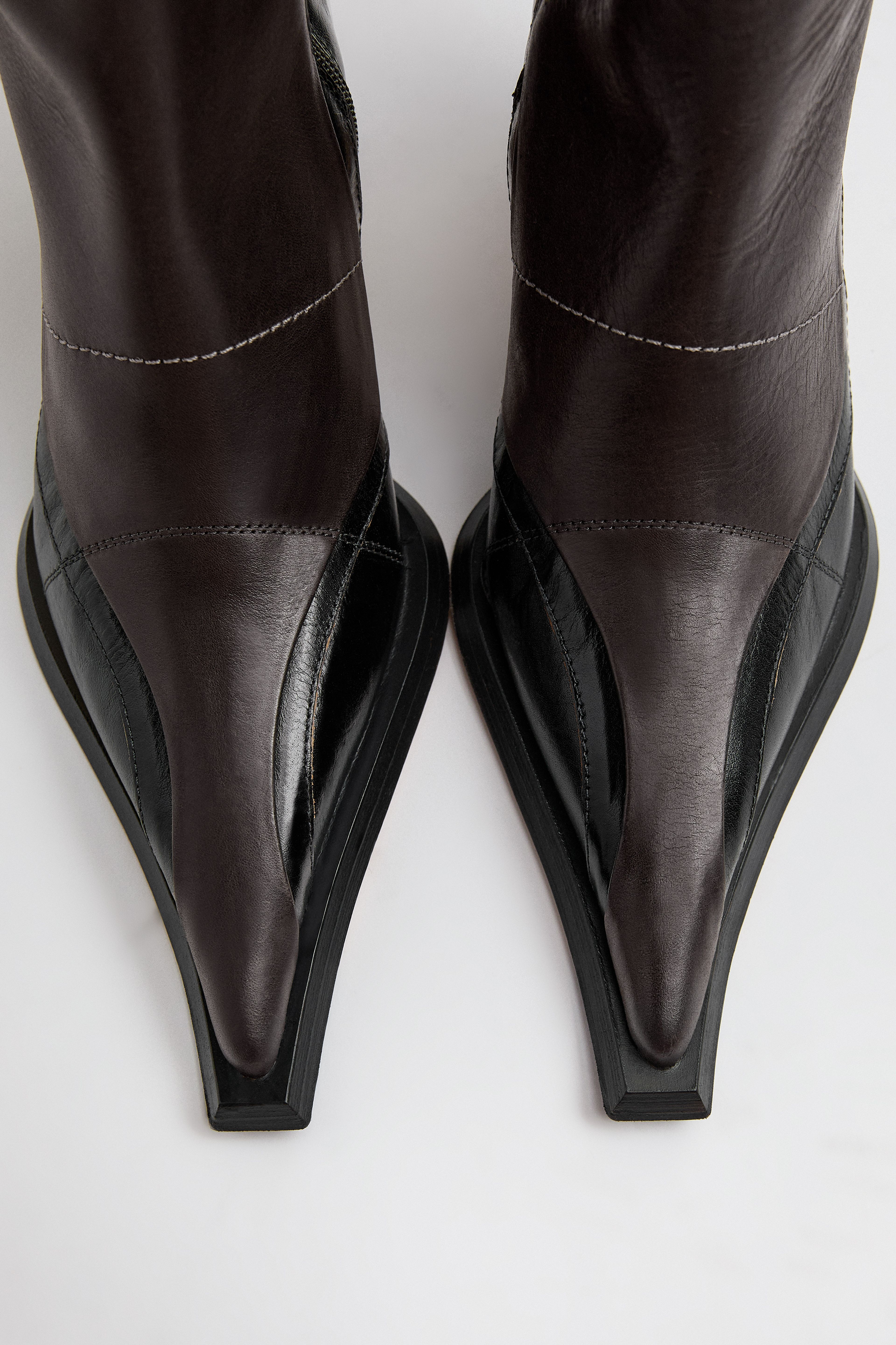 Jadwig Boots - Black Brown Leather | Miista | Designed & Handmade in Europe