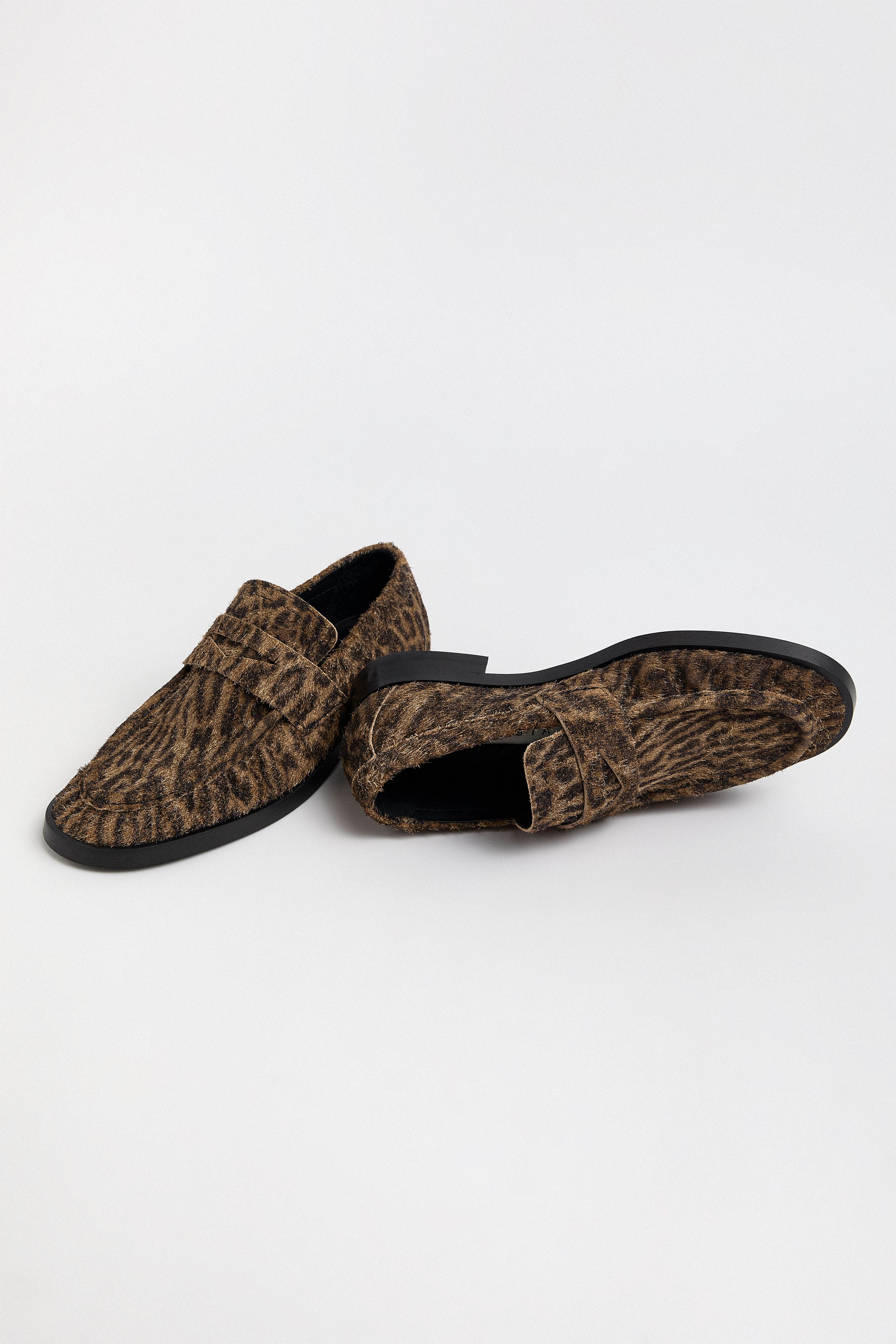 Zita Loafers Animal Print Hairy Leather | Miista | Designed & Handmade in Europe