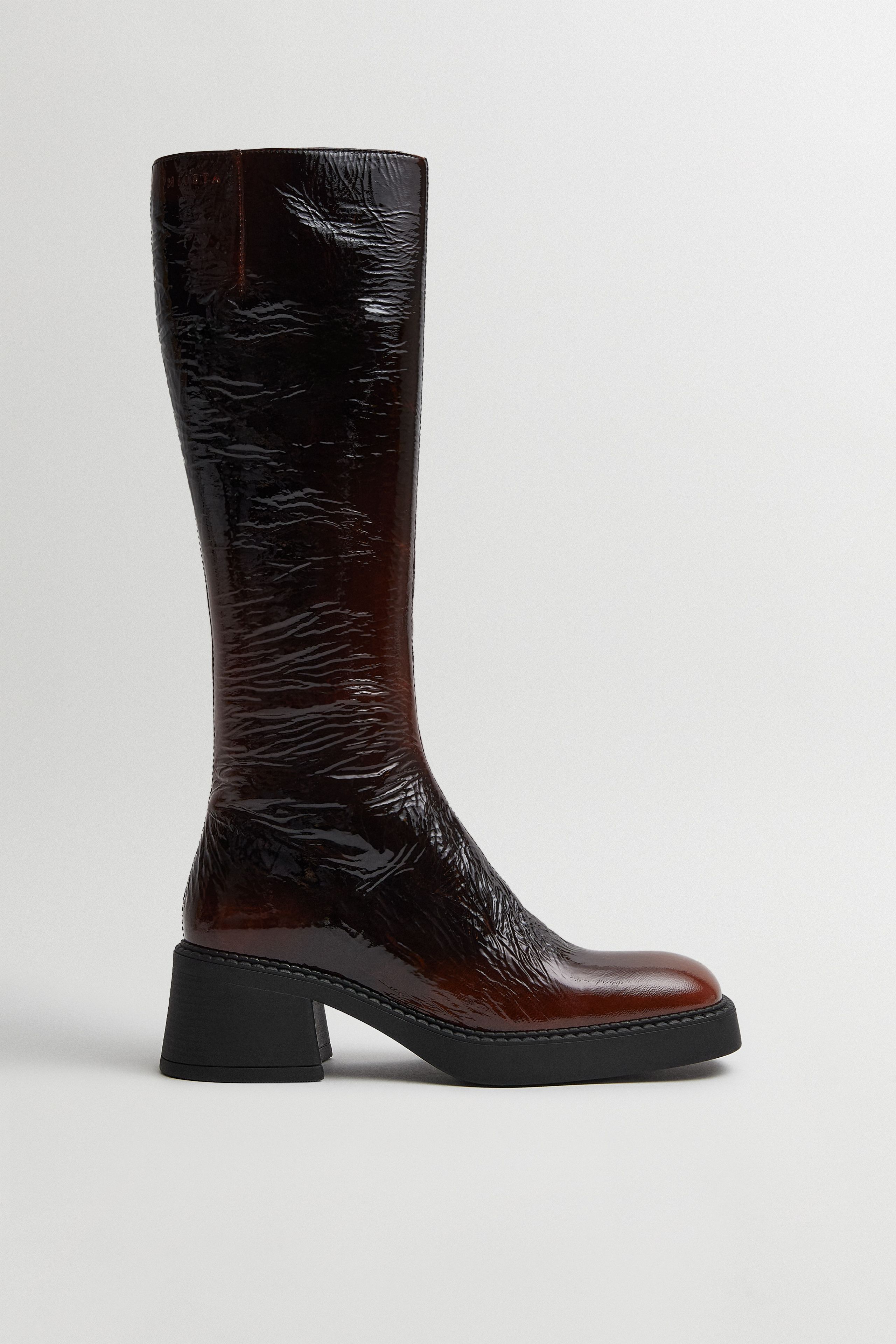Yumi Burgundy Pull Boots | Miista | Designed & Handmade in Europe