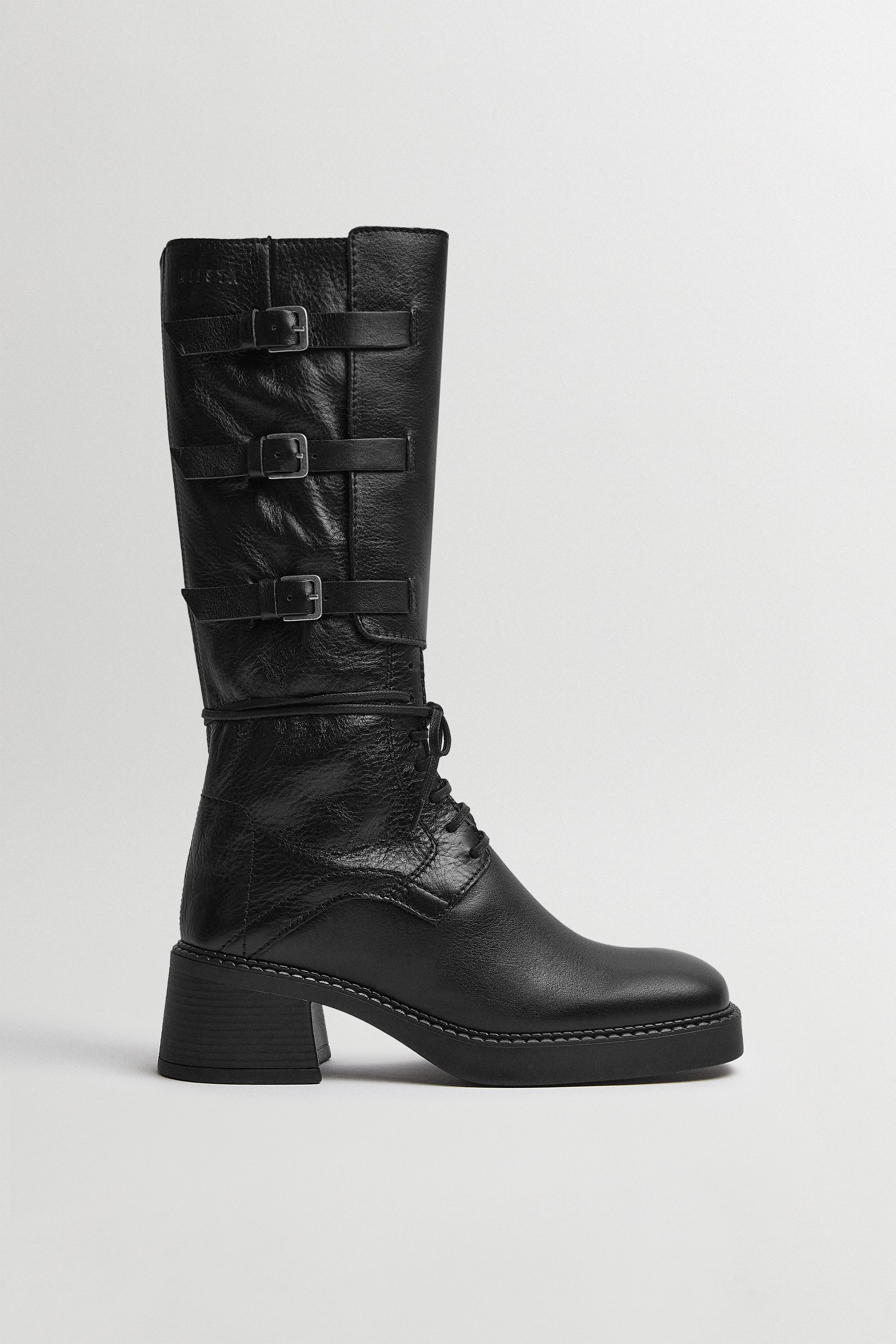 Sigrid Black Tall Boots | Miista | Designed & Handmade in Europe