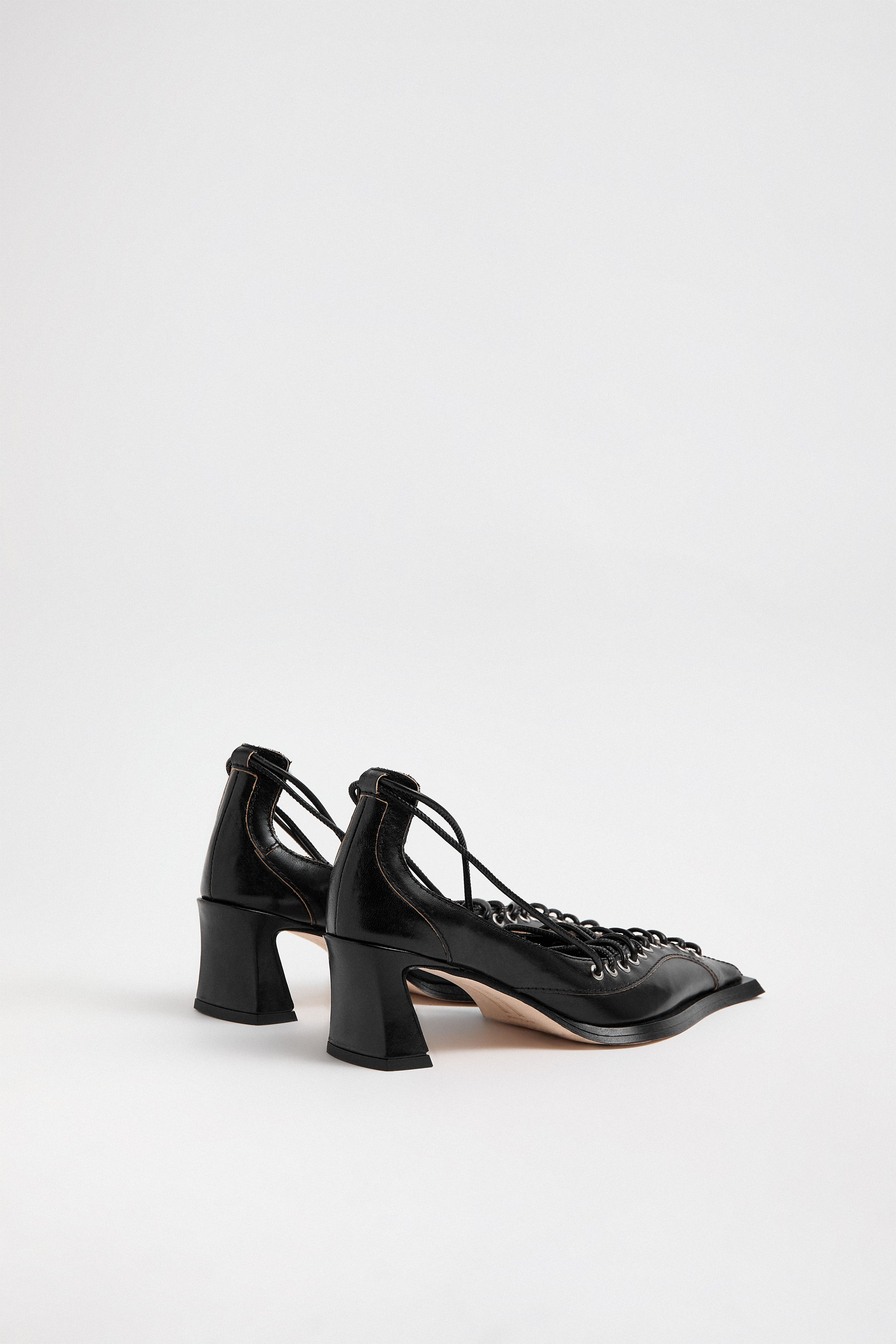 Elika Lace Black Courts | Miista | Designed & Handmade in Europe