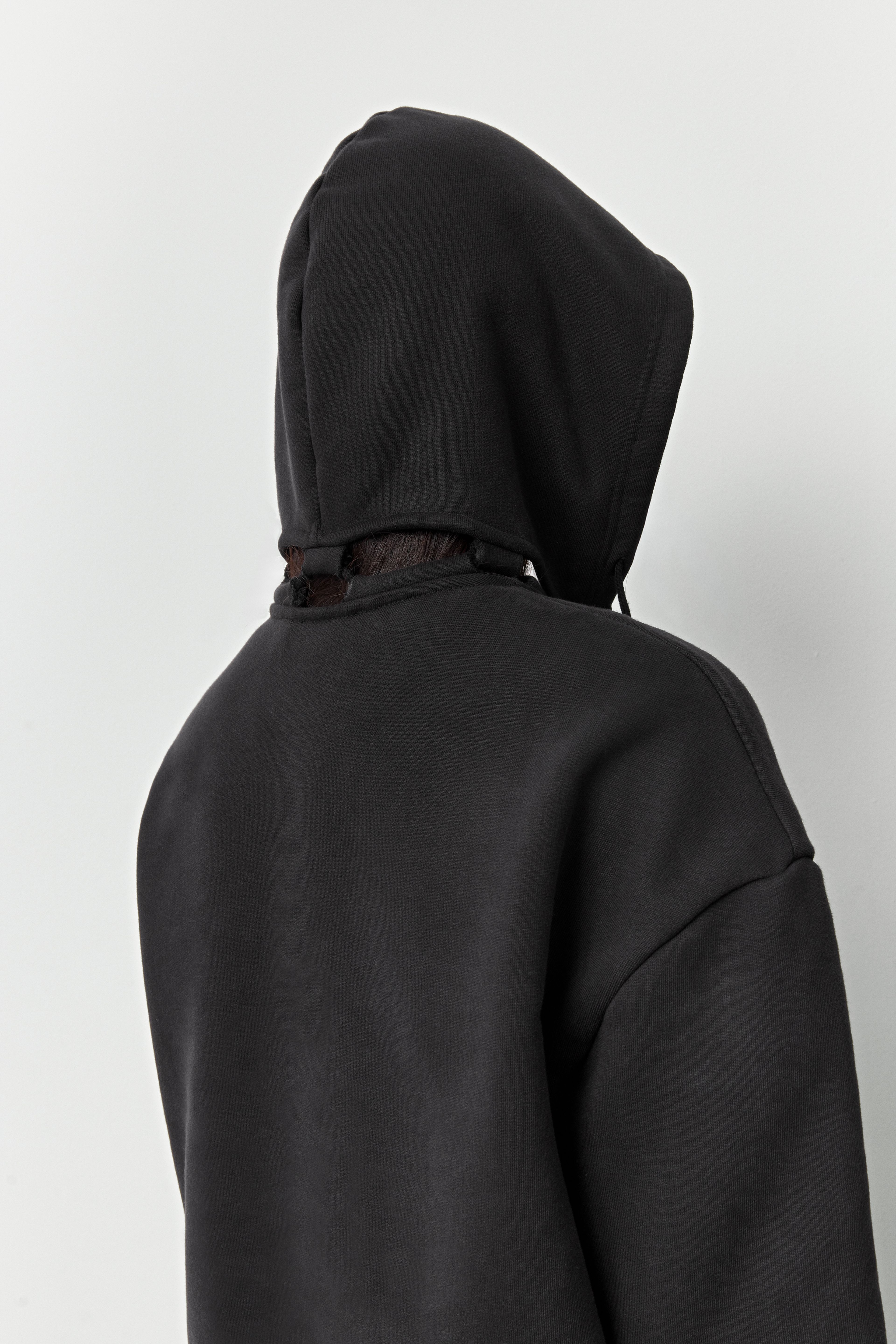 Carly Black Hoodie Sweatshirt | Miista | Designed & Handmade in Europe