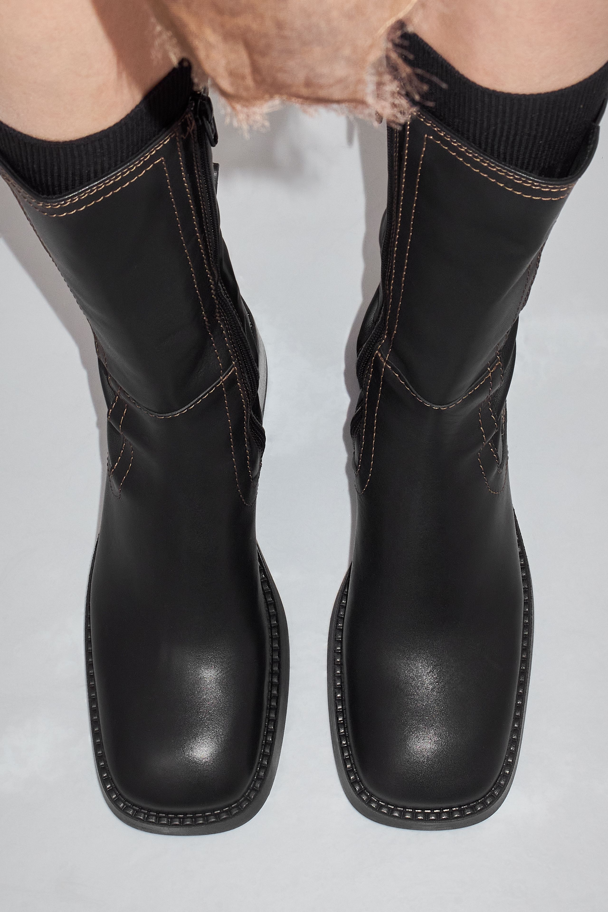★Miista★ ブラック Flabia ブーツ Flabia Kiwi Boots | Miista