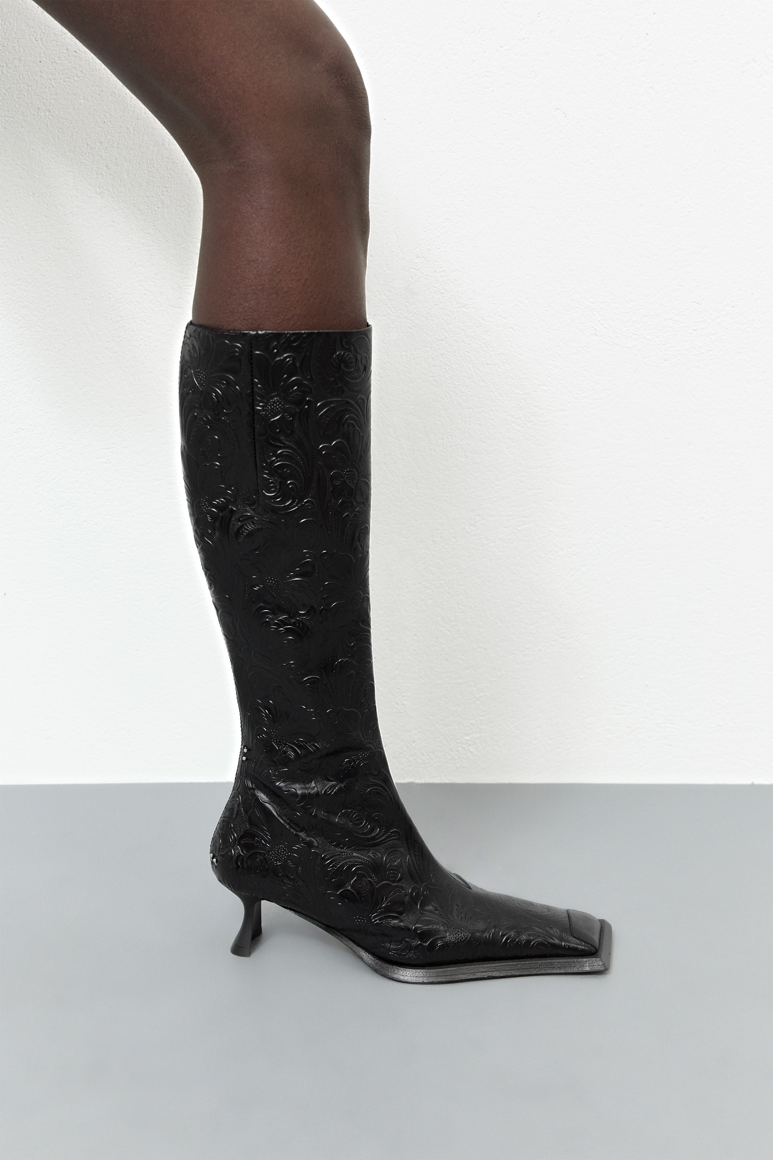 Alfreda Black Tall Boots | Miista | Designed & Handmade in Europe