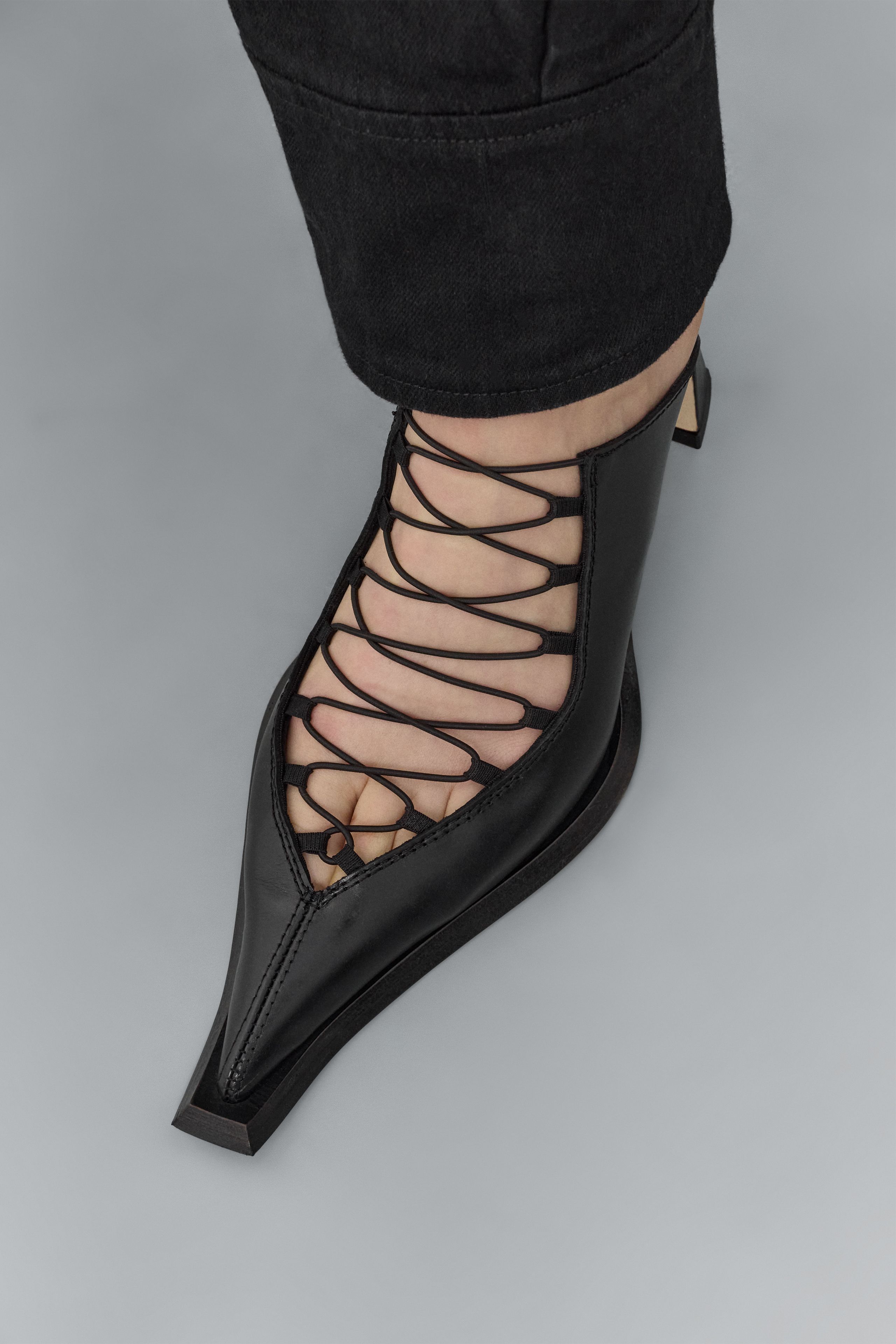 Sherri Mules - Black Leather | Miista