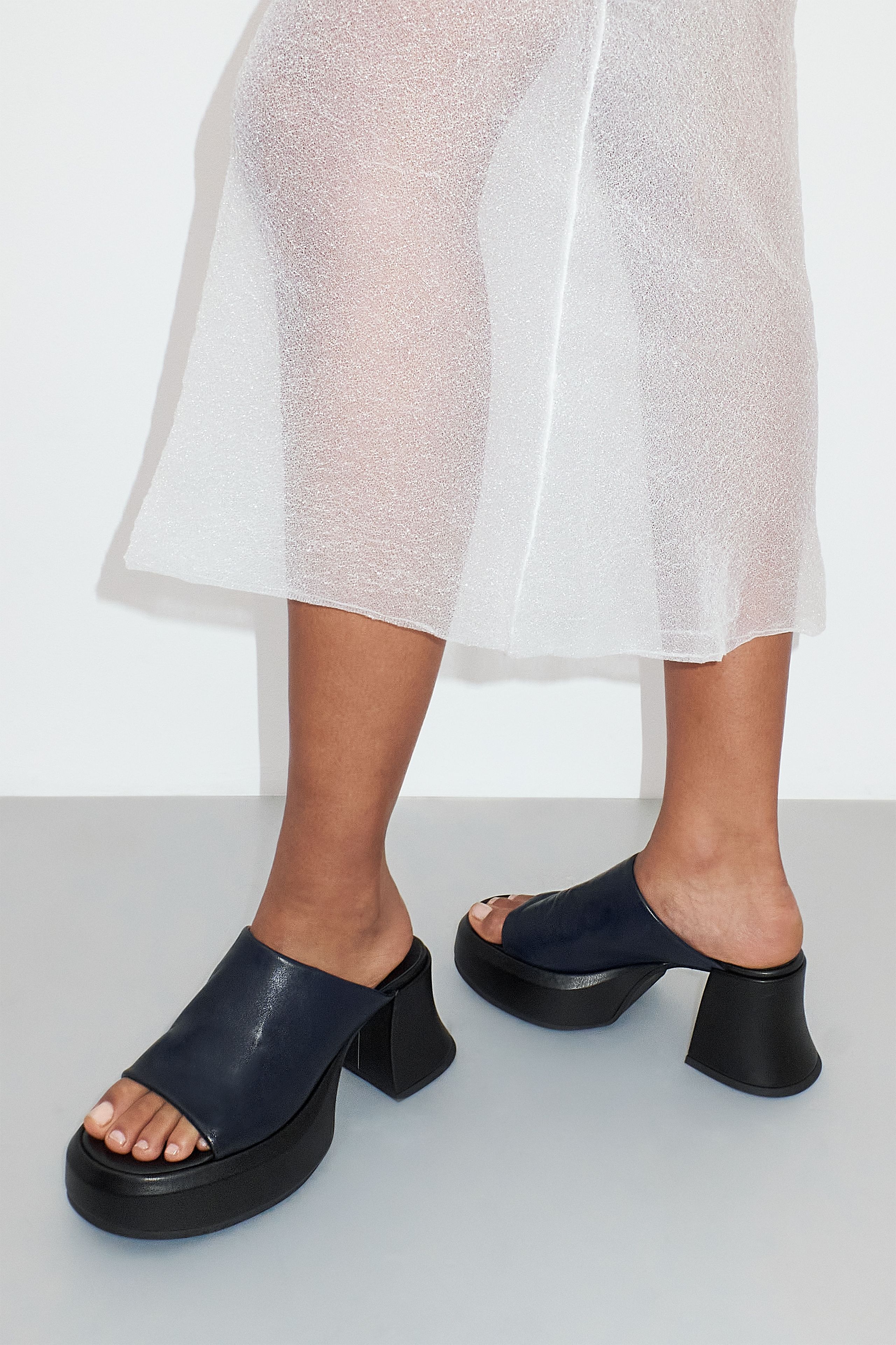 Jimena Navy Sandals | Miista