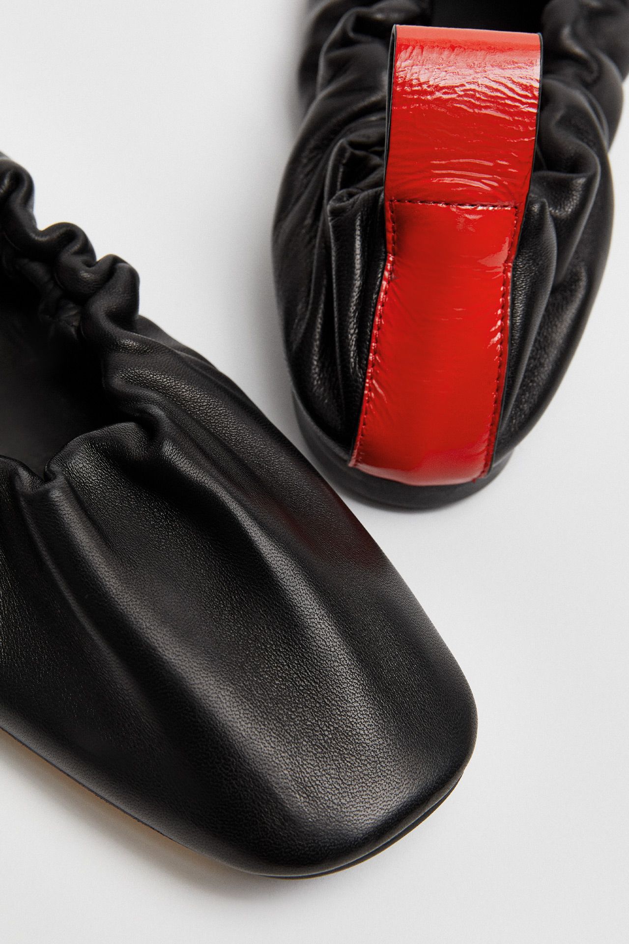 Devon Black Red Ballerina | Miista Europe | Made In Spain
