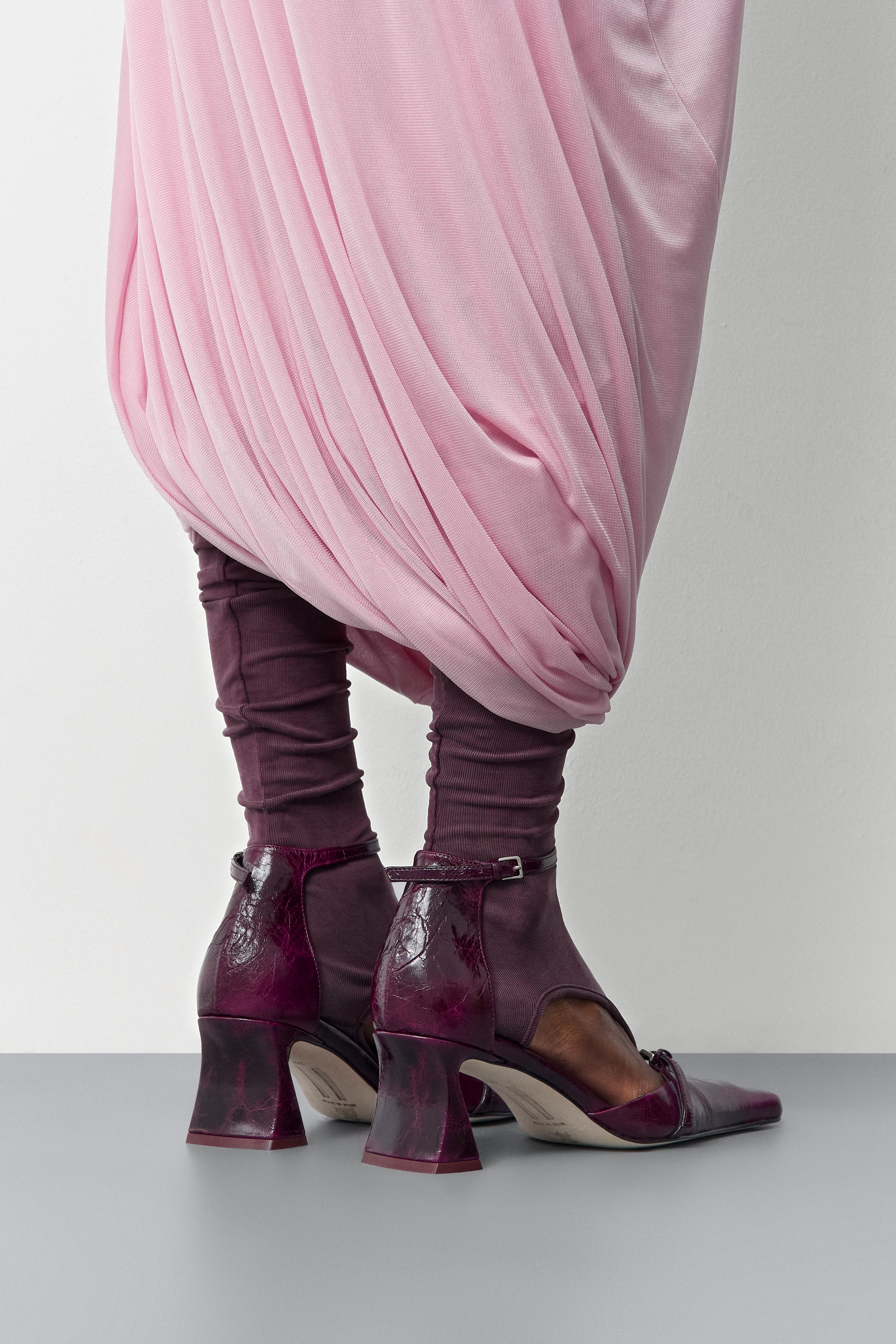 Agna Purple Mini Buckled Mary Jane Court Shoes | Miista | Designed & Handmade in Europe