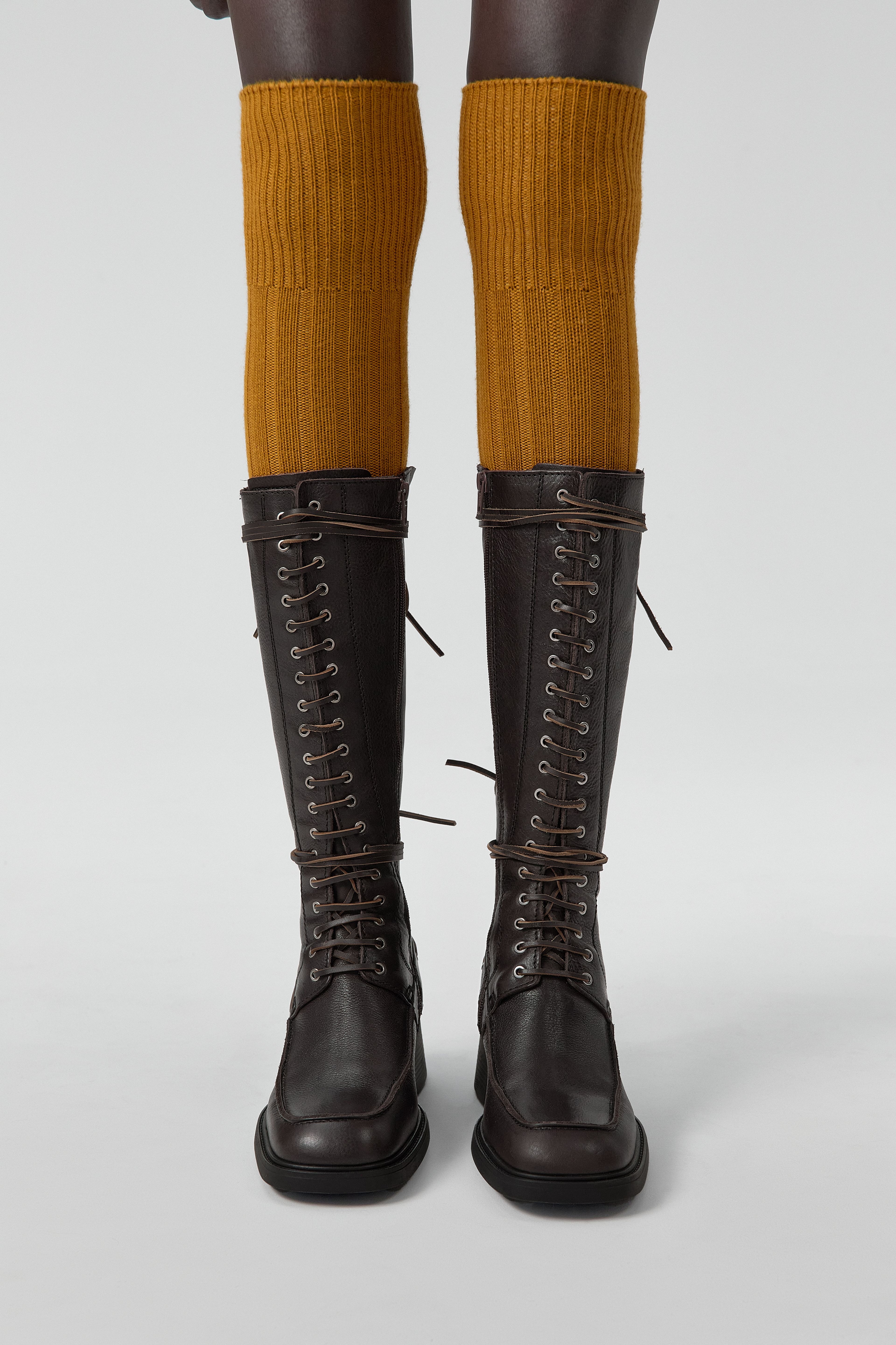 Sanne Boots - Black Brown Leather | Miista | Designed & Handmade in Europe