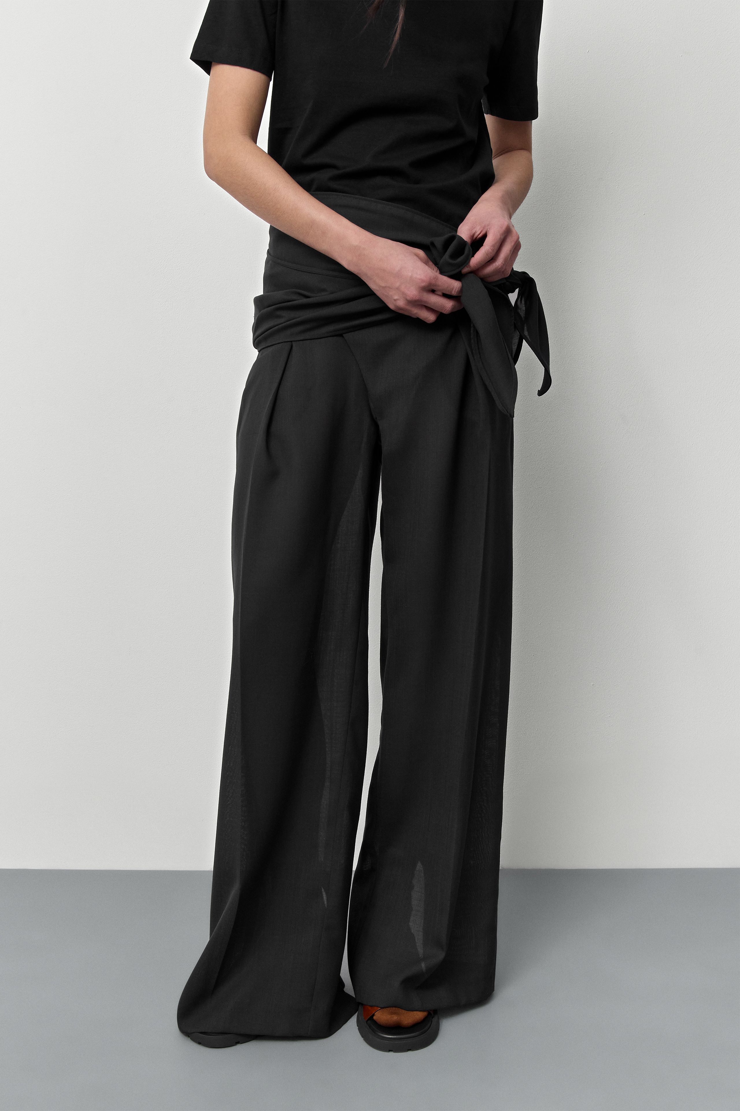 Odile Black Trousers | Miista | Designed & Handmade in Europe