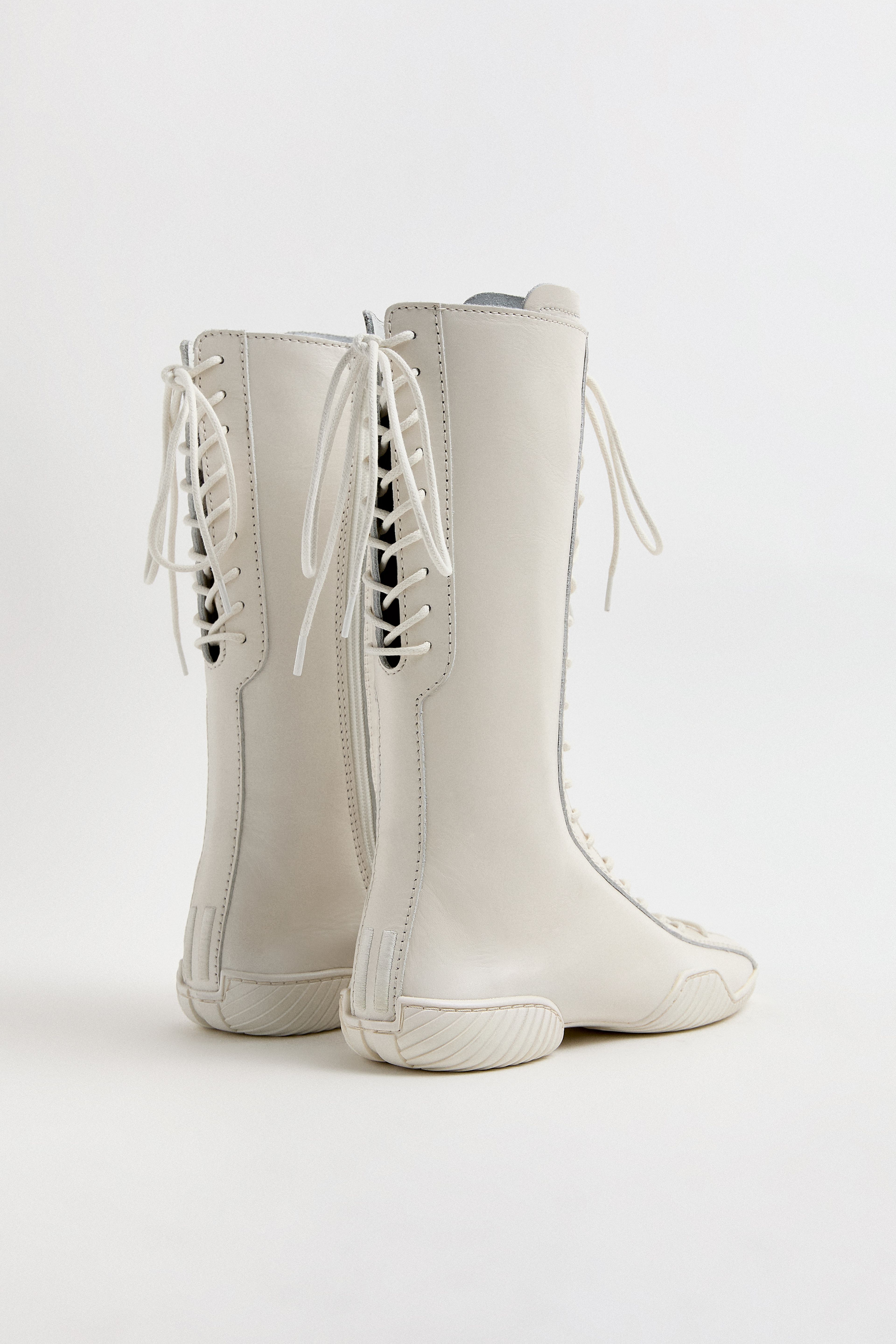 Imogen White Lace Sneaker Boots | Miista | Designed & Handmade in Europe