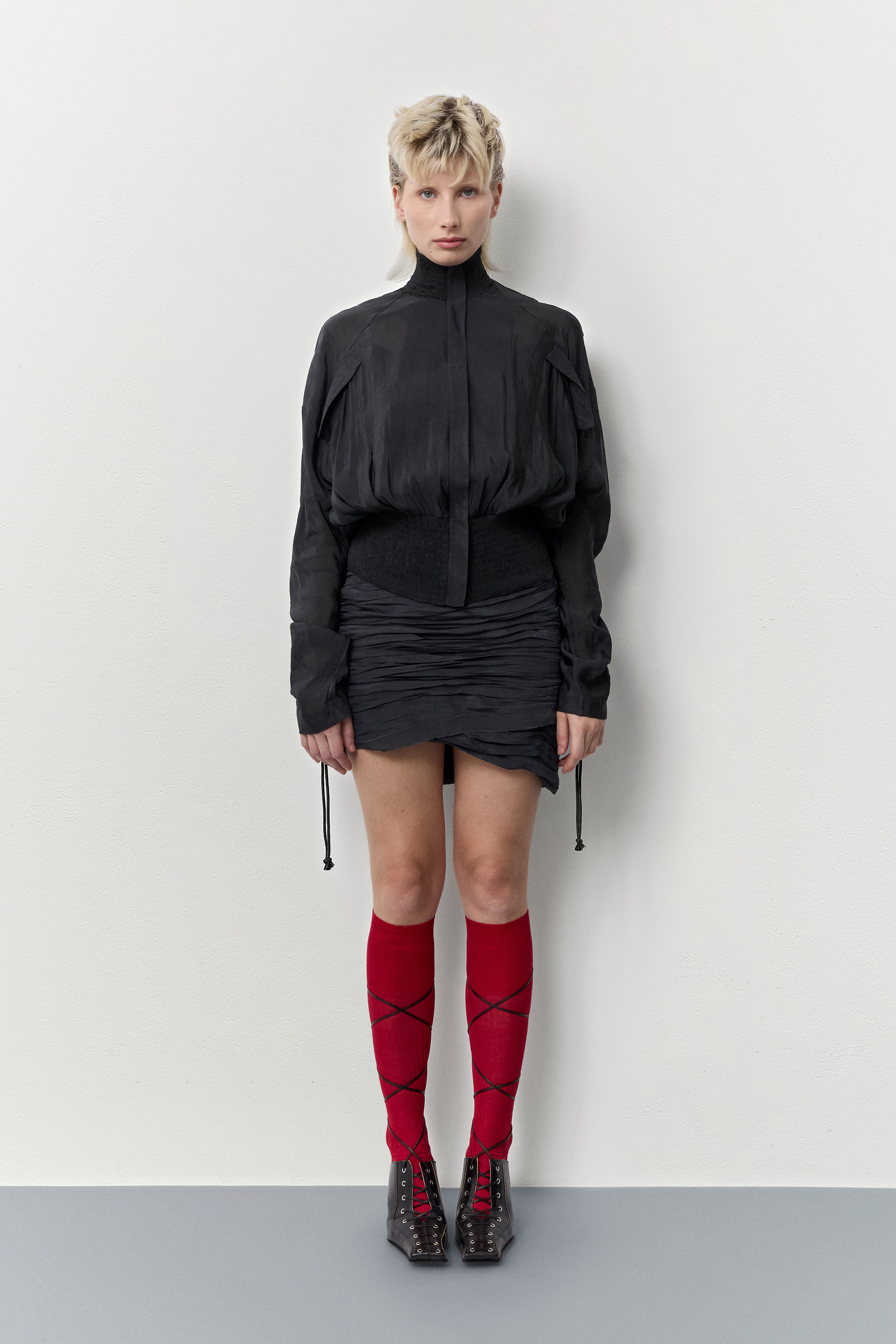 Ferity Knot Black Skirt | Miista | Designed & Handmade in Europe