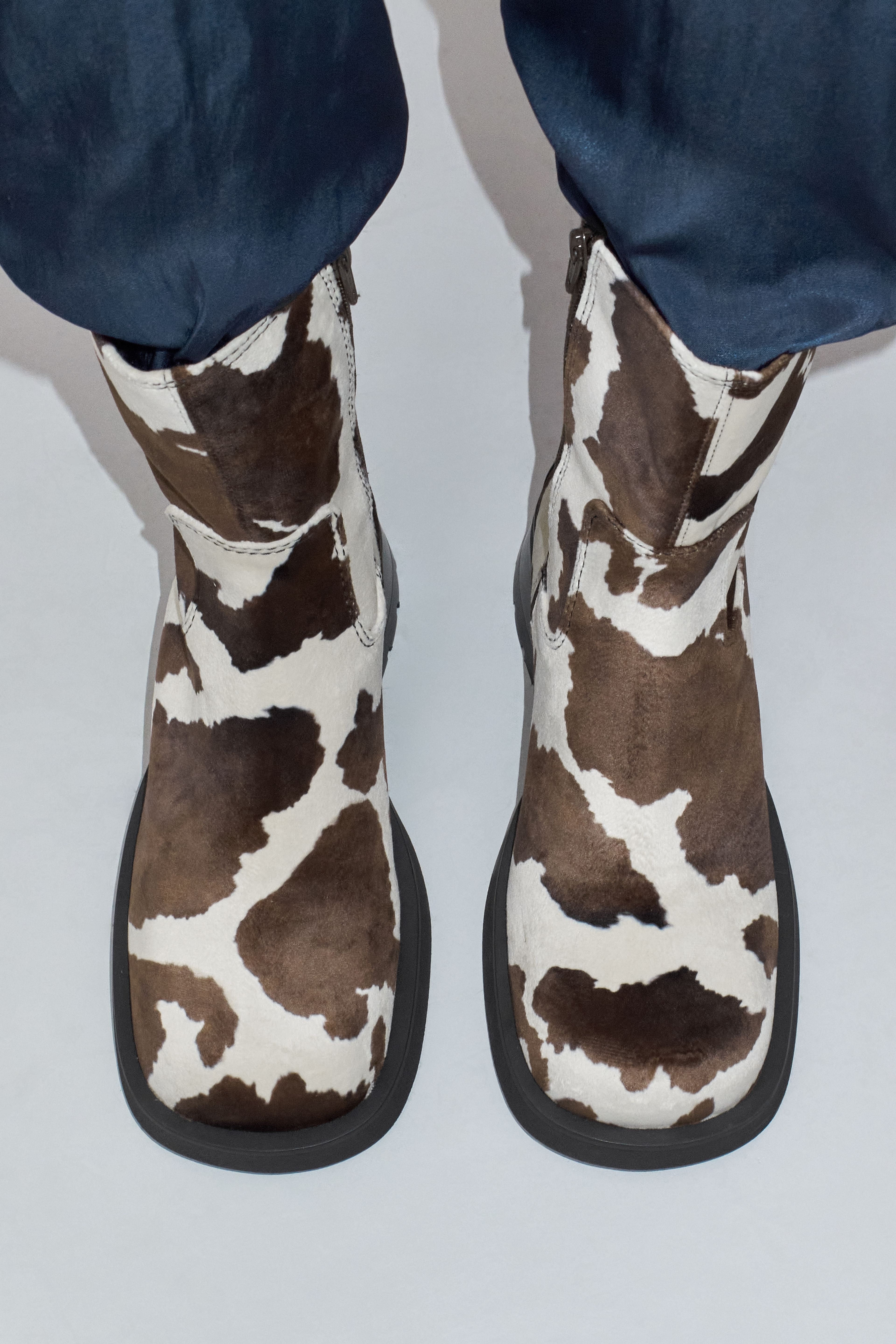 Yolanda Cow Ankle Boots | Miista | Designed & Handmade in Europe