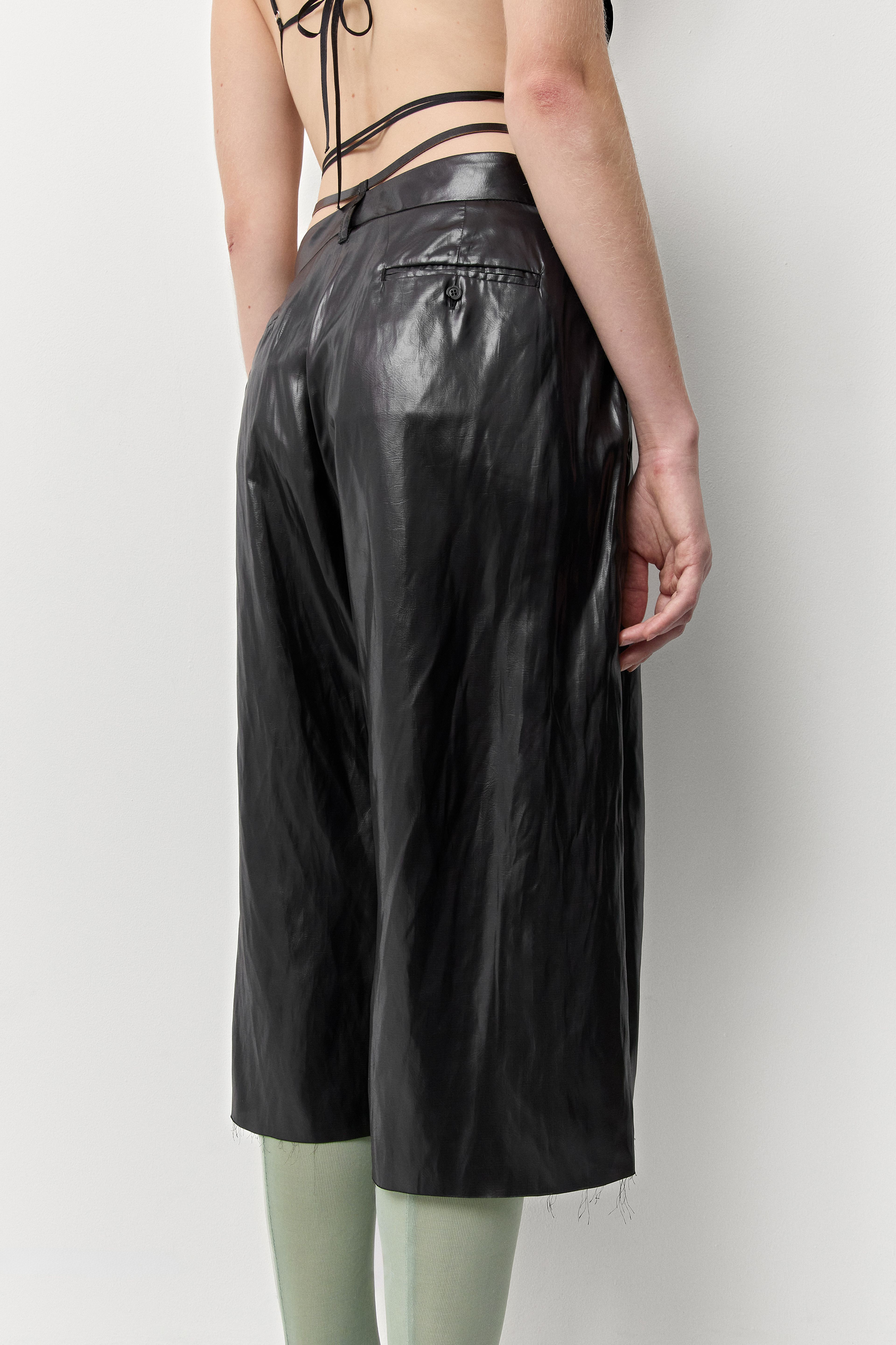 Luneth Black Bermuda | Miista | Designed & Handmade in Europe