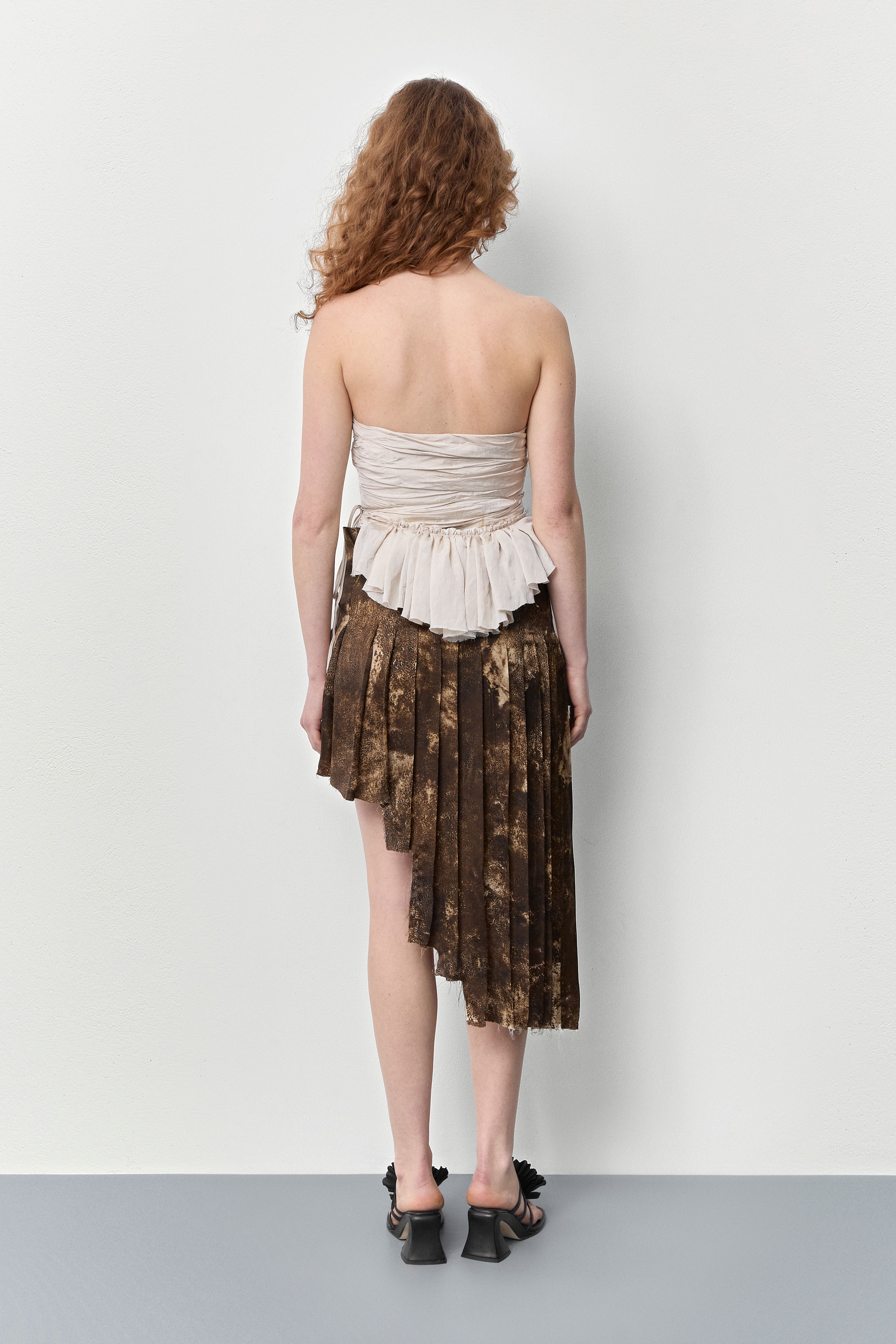 Vanny Ecru Ruffle | Miista | Designed & Handmade in Europe