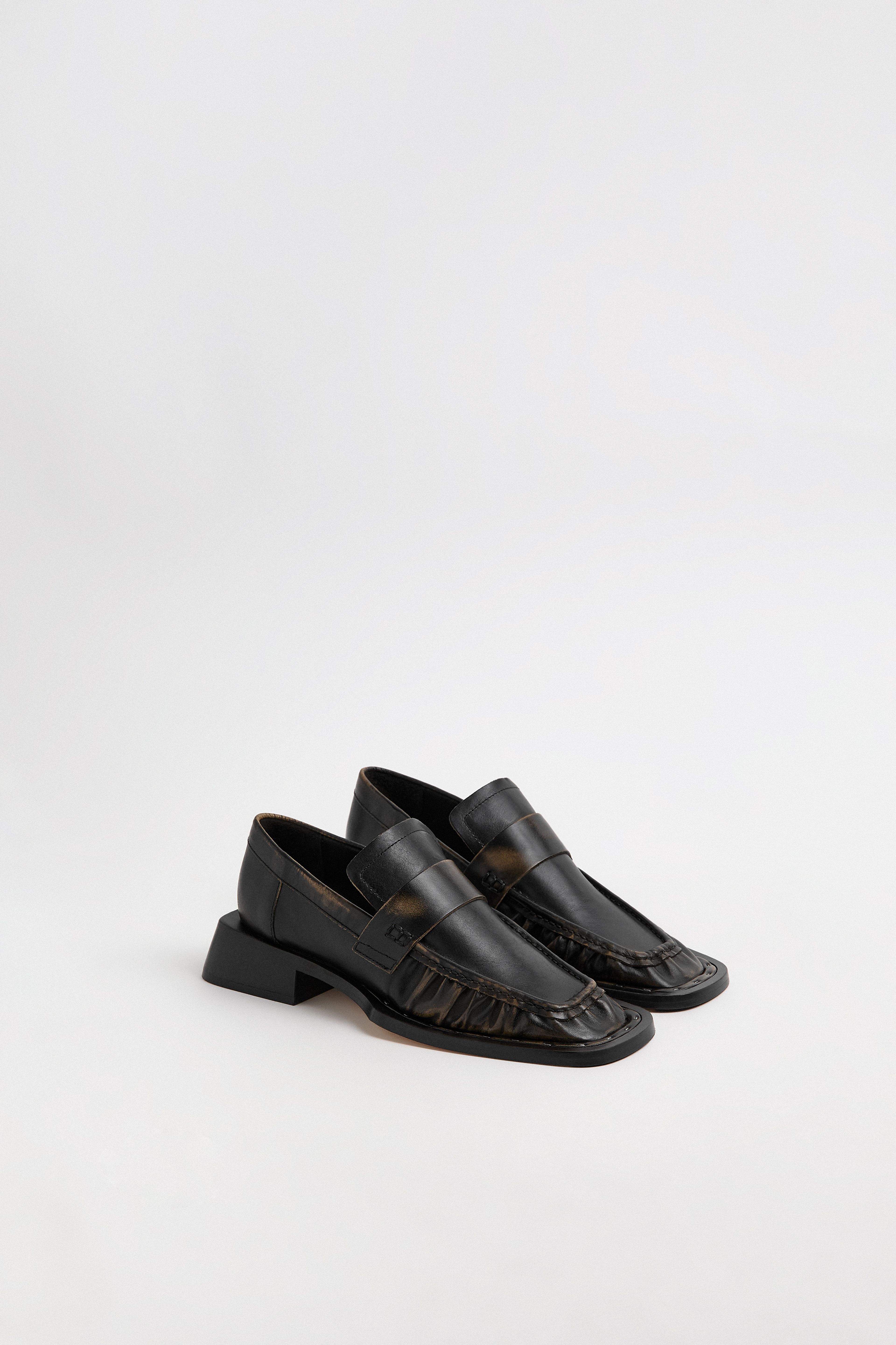 Airi Loafers - Brown Brush Off Leather | Miista | Designed & Handmade in Europe