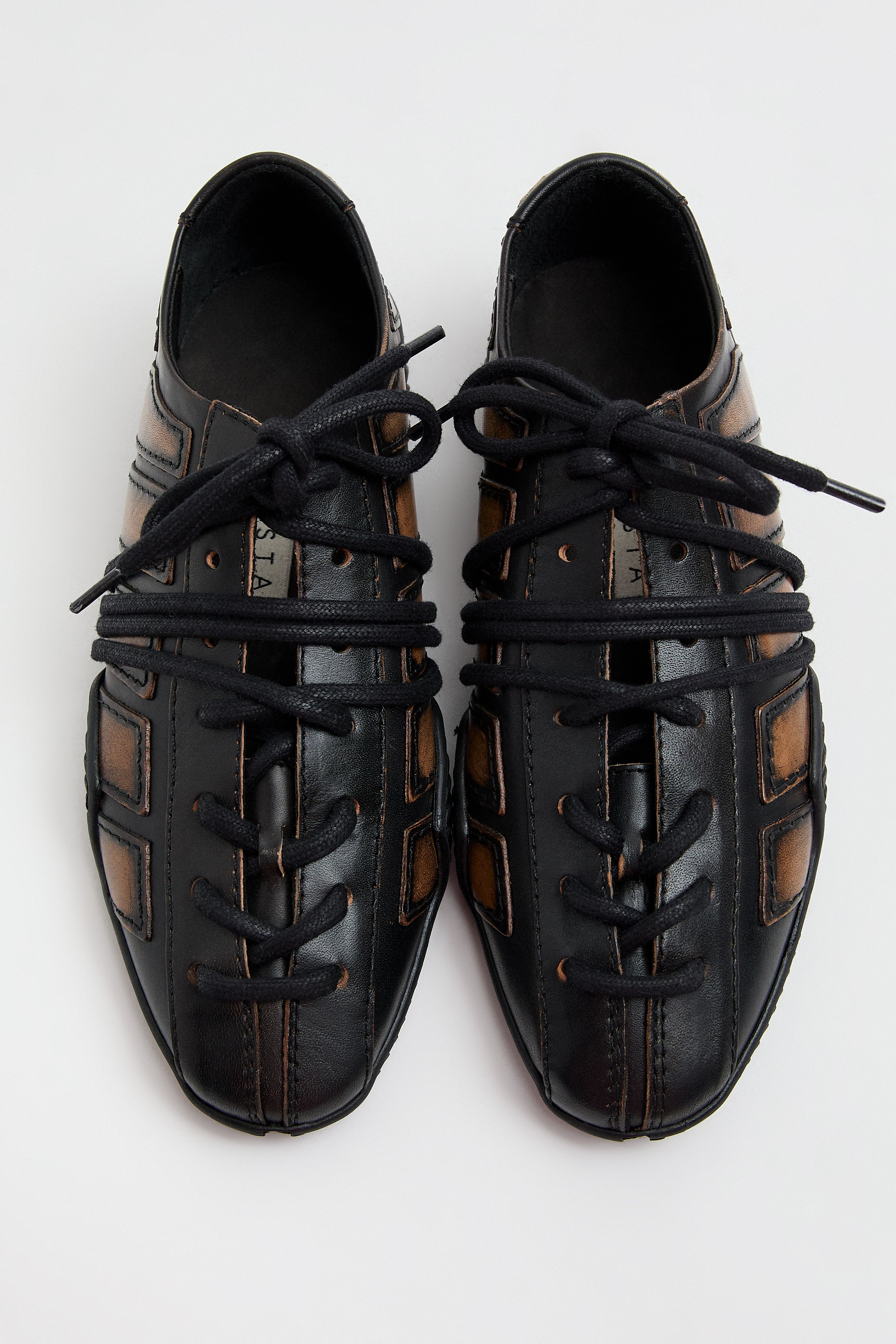 Erna Sneakers - Brown Brush Off Leather | Miista | Designed & Handmade in Europe