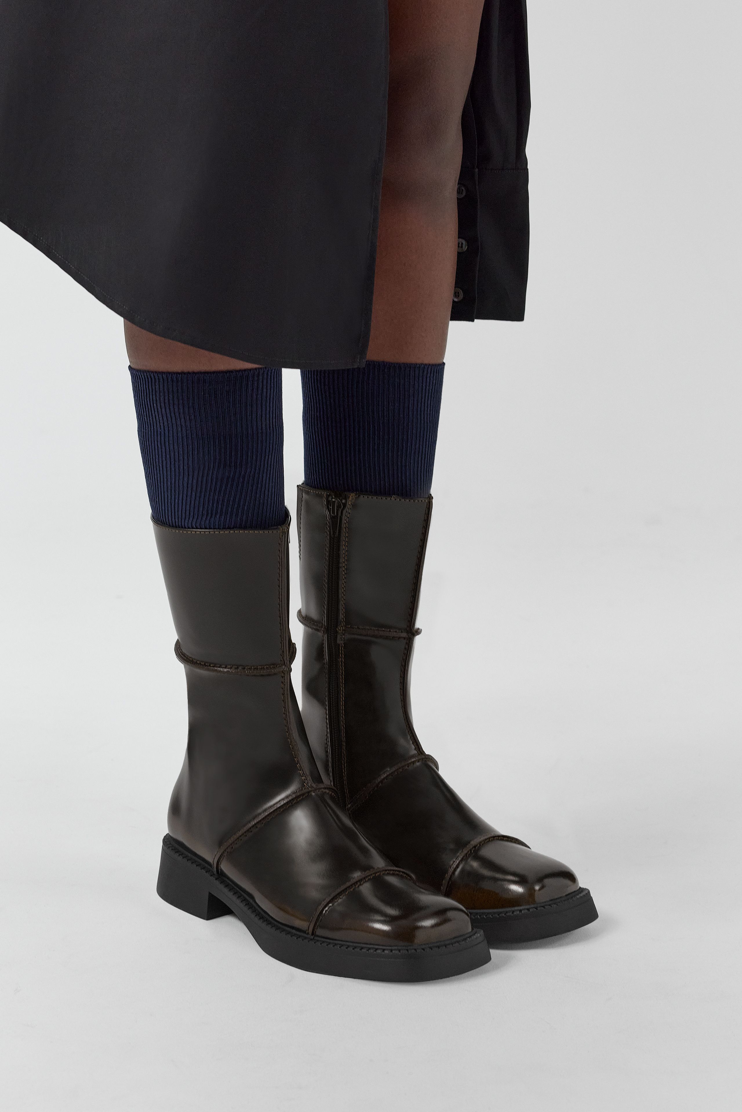 emma pisdiauwot　ピスディアウォット Dahlia Boots - Brown Brush Off Leather | Miista
