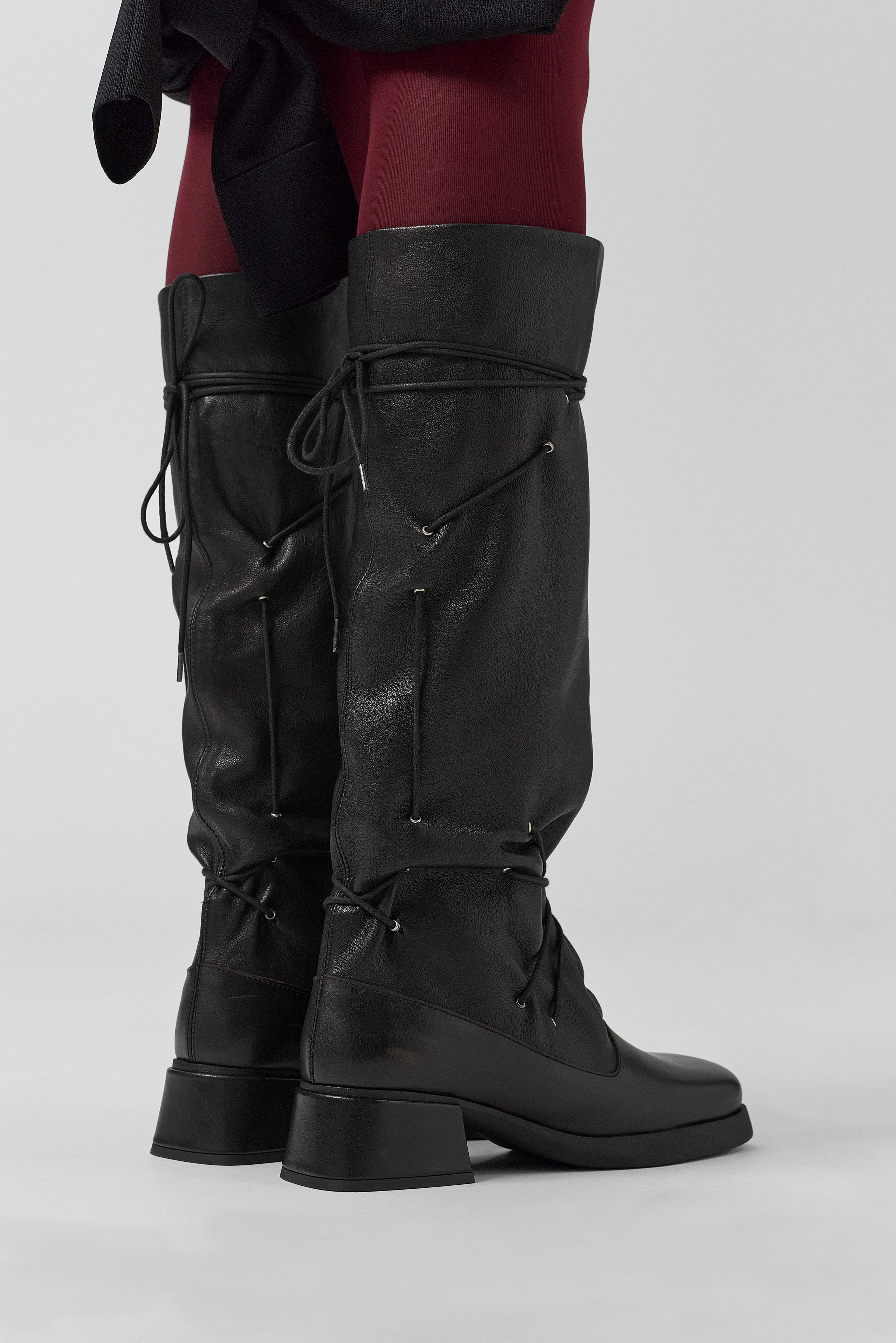 Alida Boots - Black Leather| Miista | Designed & Handmade in Europe