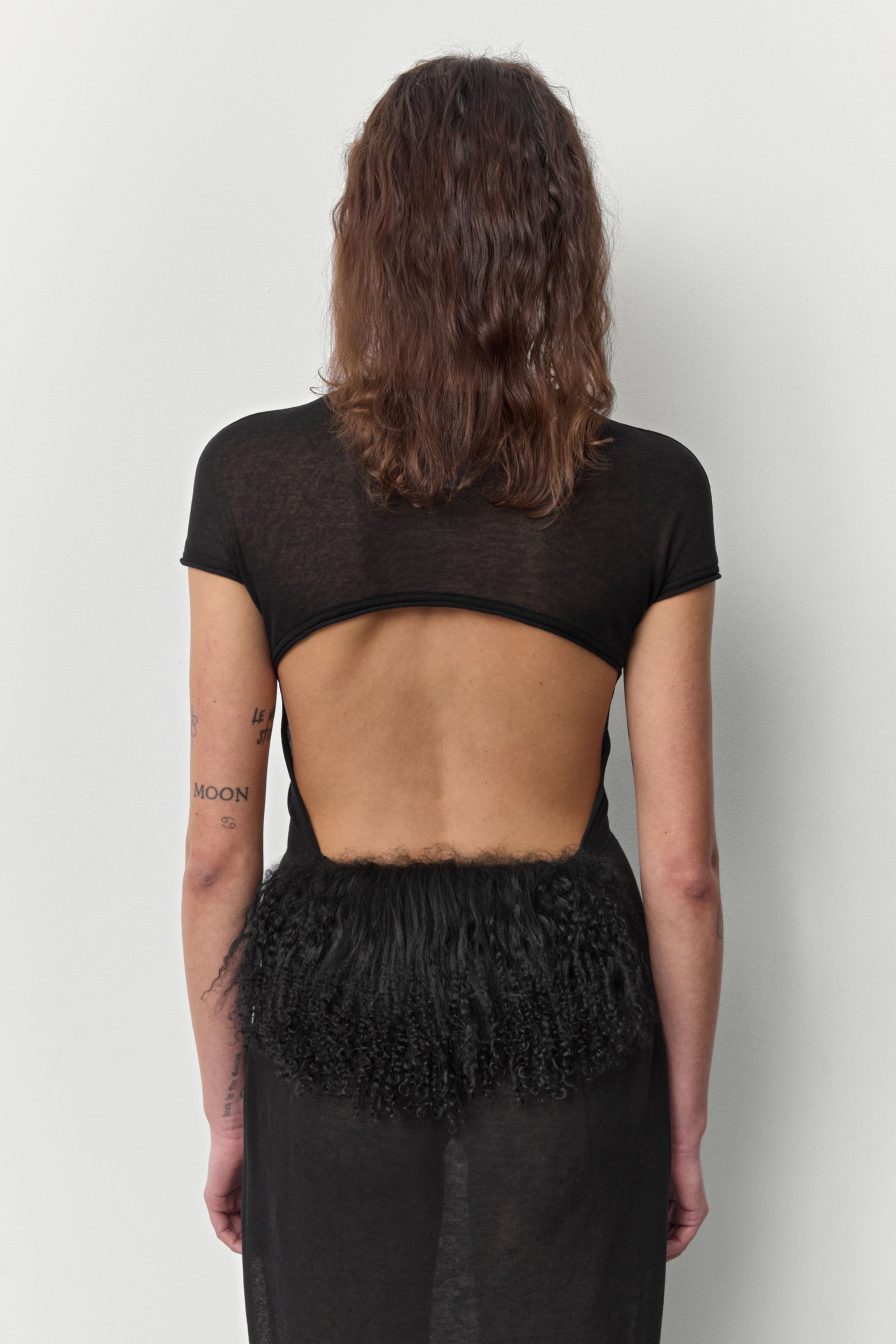 Chela Black Pony Knit Accessory  | Miista | Designed & Handmade in Europe