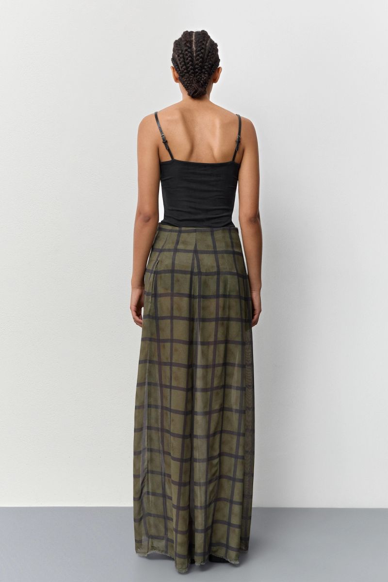 Ismera Top Washed Black Ribbed Cupro