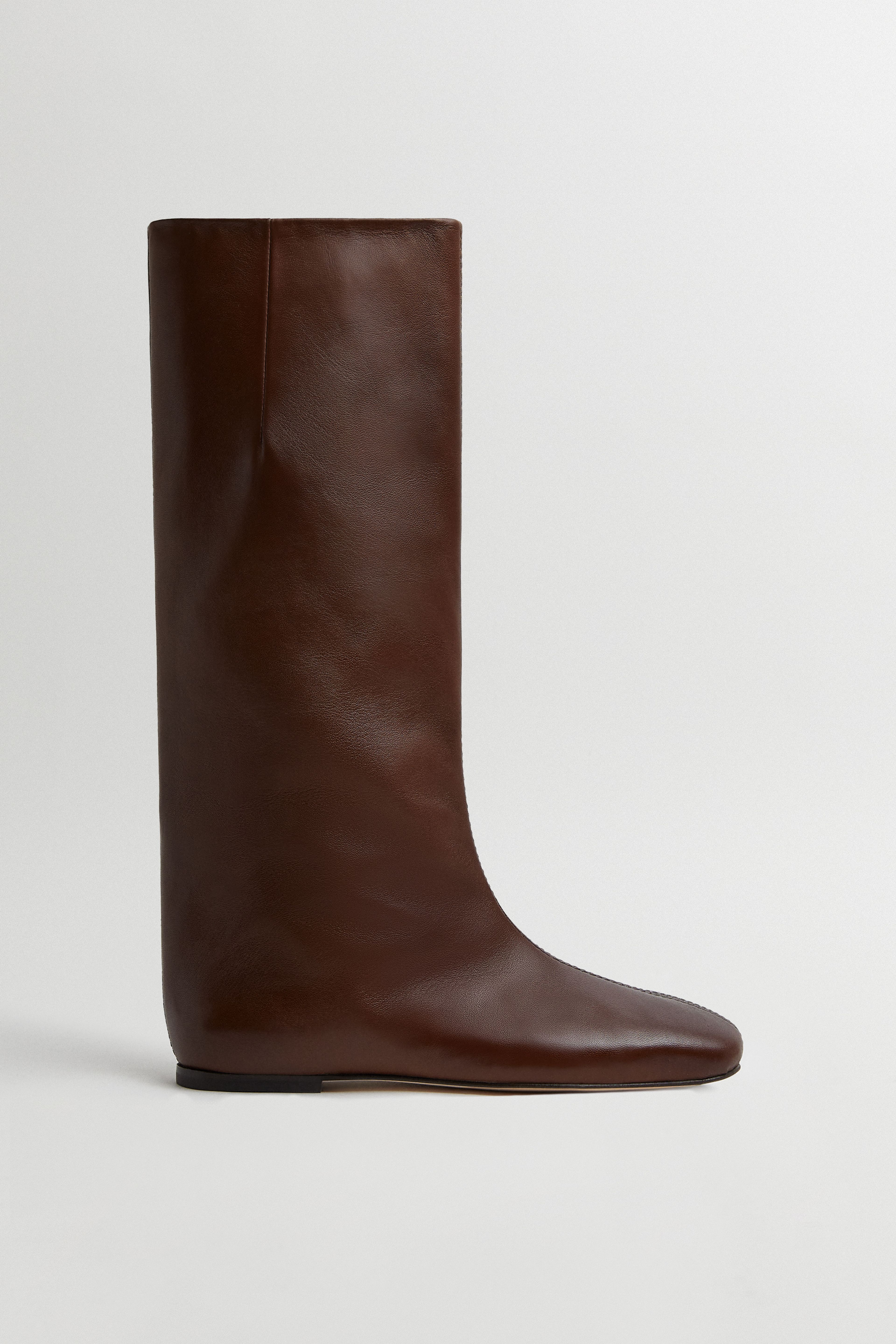 Severine Brown Tall Boots | Miista | Designed & Handmade in Europe
