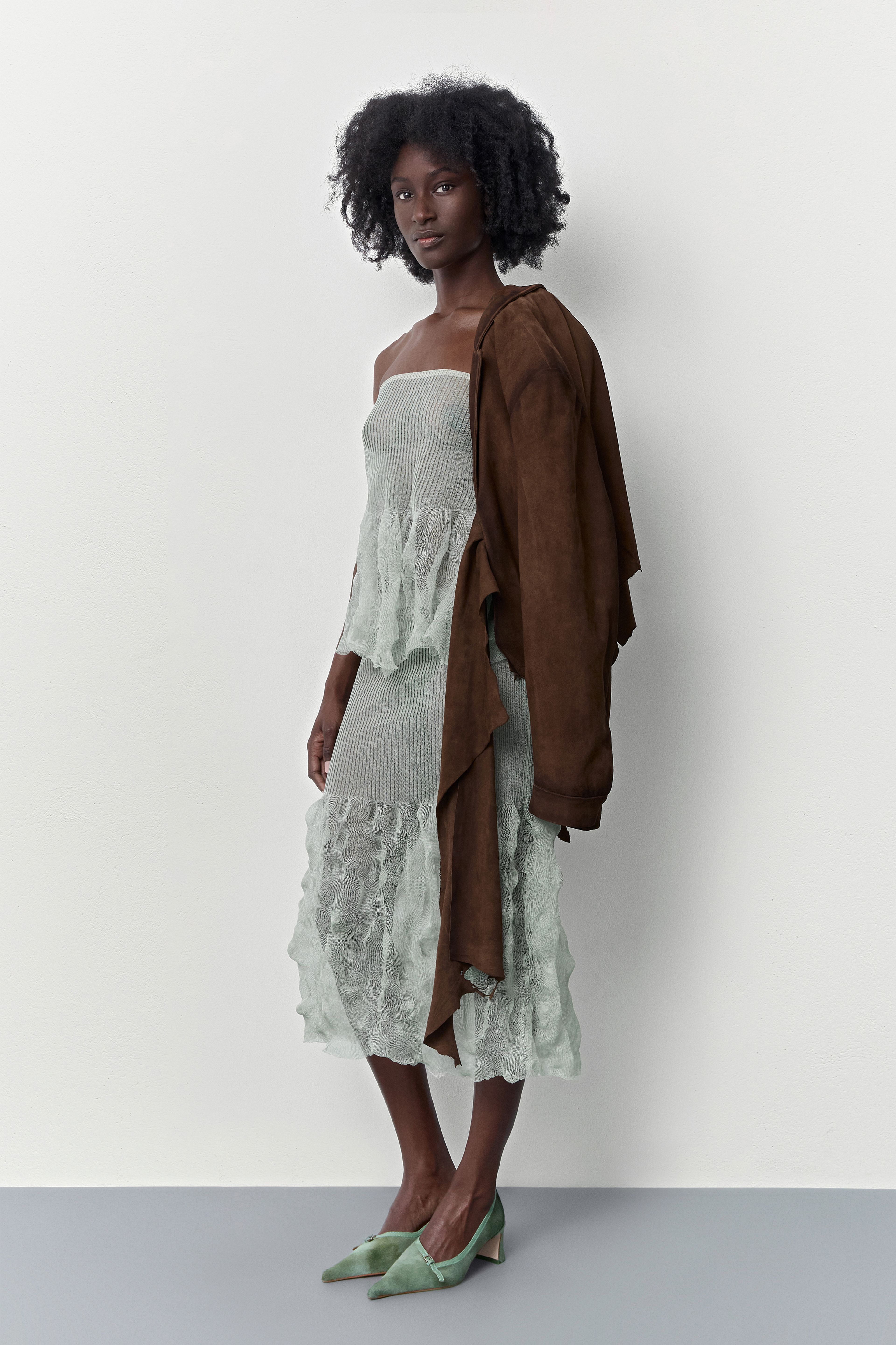 Steph Tan Wrapped Leather Jacket | Miista | Designed & Handmade in Europe