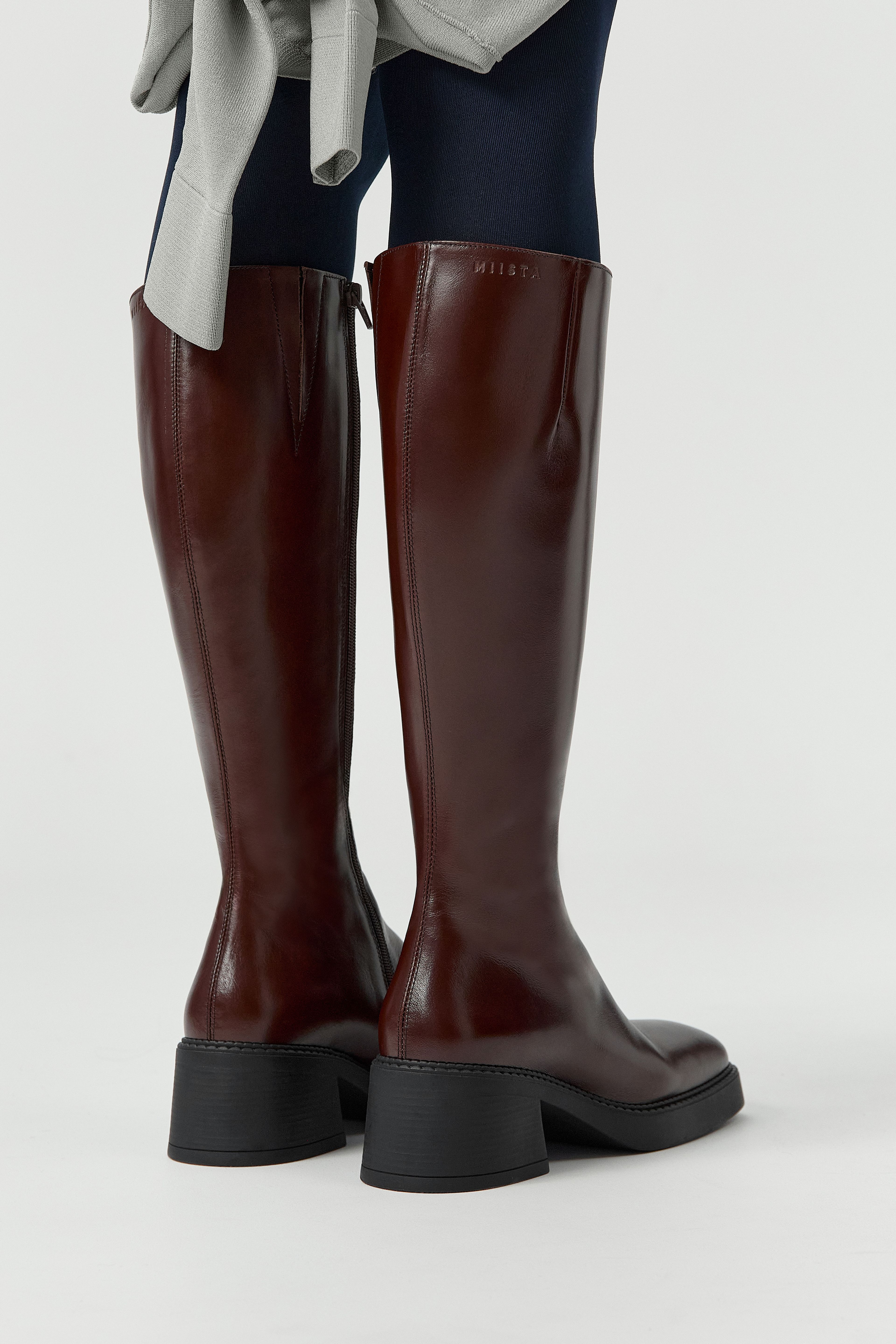Yumi Boots - Chestnut Leather | Miista | Designed & Handmade in Europe