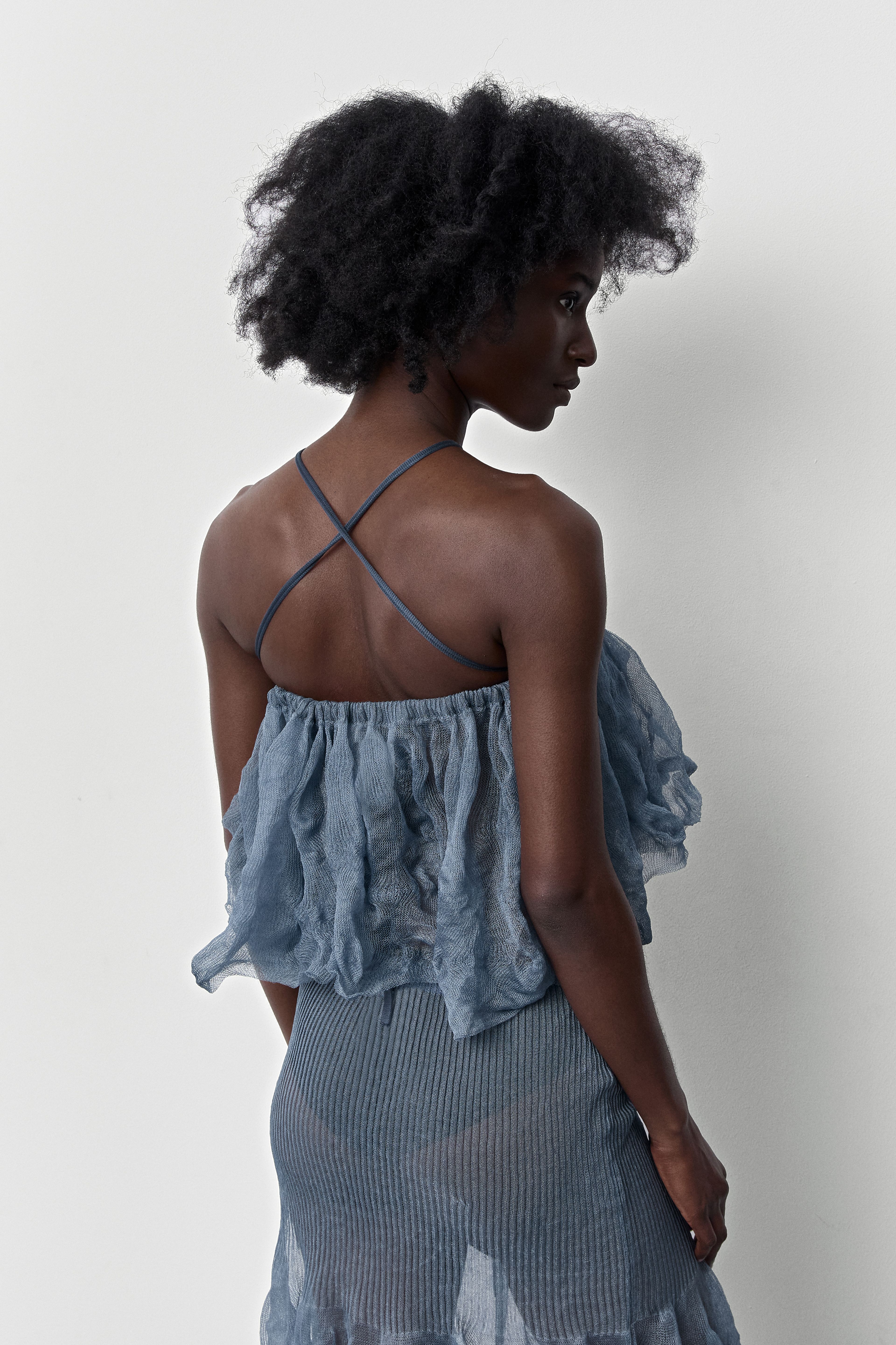 Vee Teal Silk Wrap  | Miista | Designed & Handmade in Europe