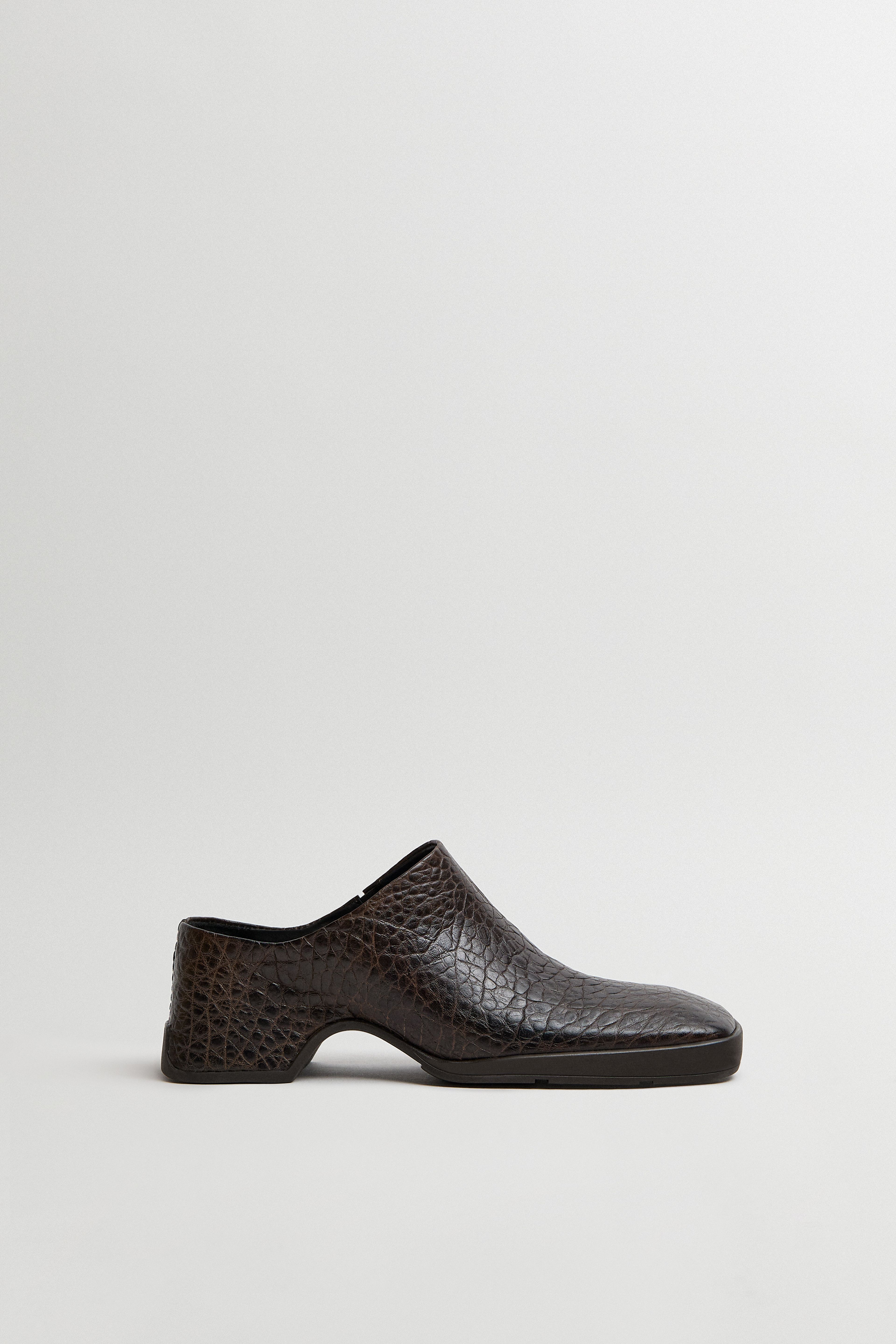 Amoy Mules - Brown Grainy Leather | Miista | Designed & Handmade in Europe
