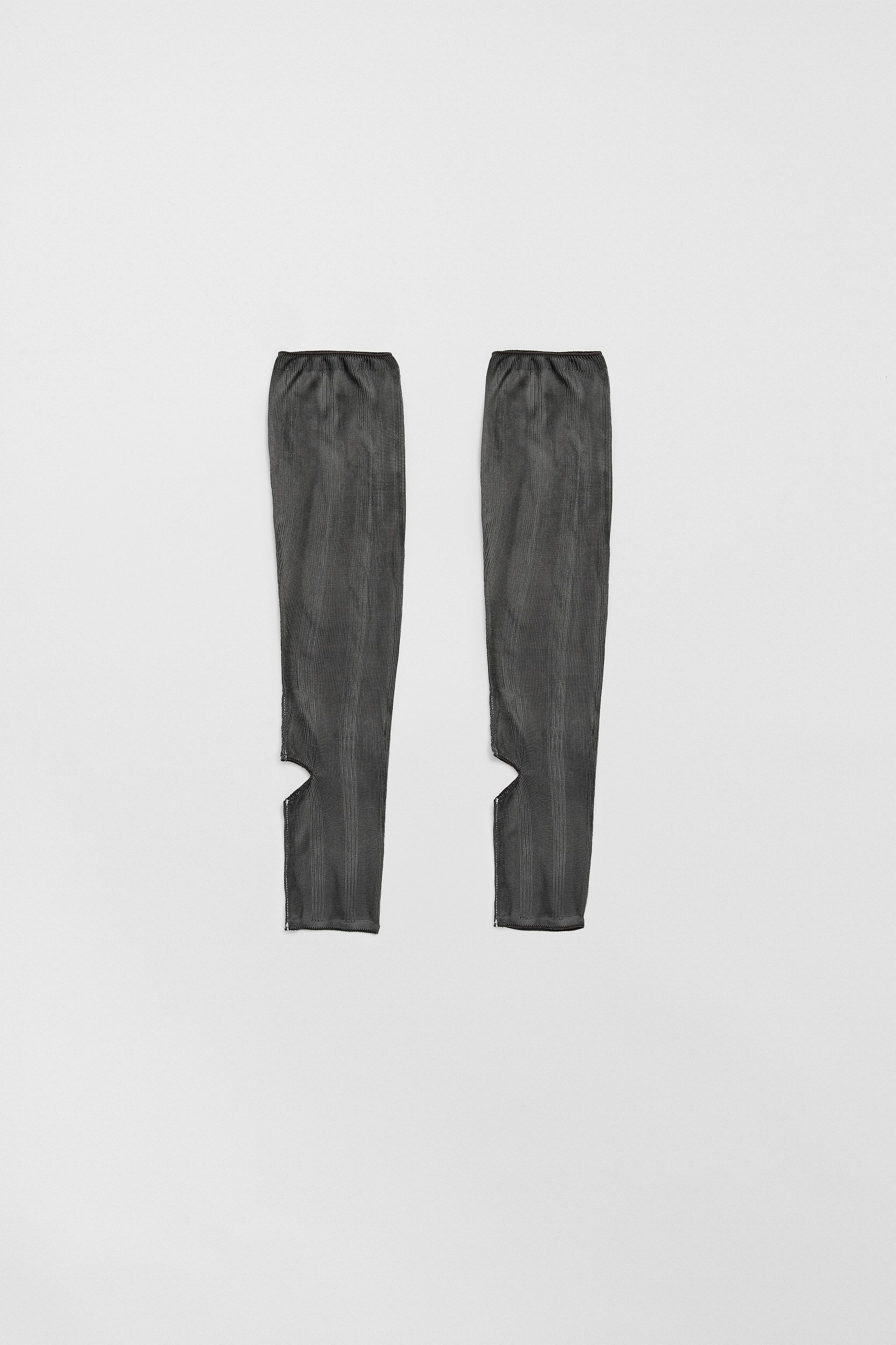 Trin Cement Grey Open Toe Knitted Socks | Miista | Designed & Handmade in Europe