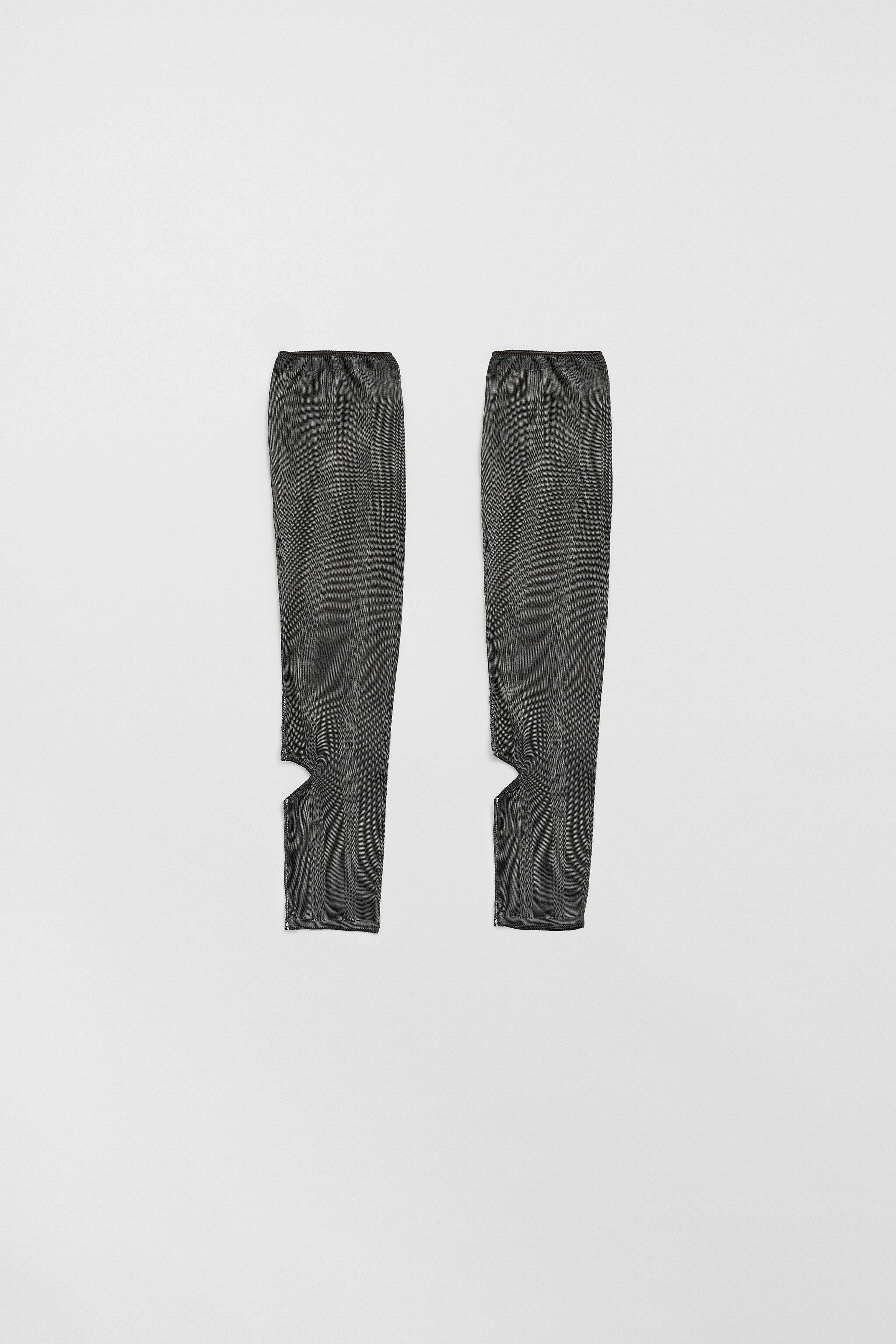 Trin Cement Grey Open Toe Knitted Socks | Miista | Designed & Handmade in Europe