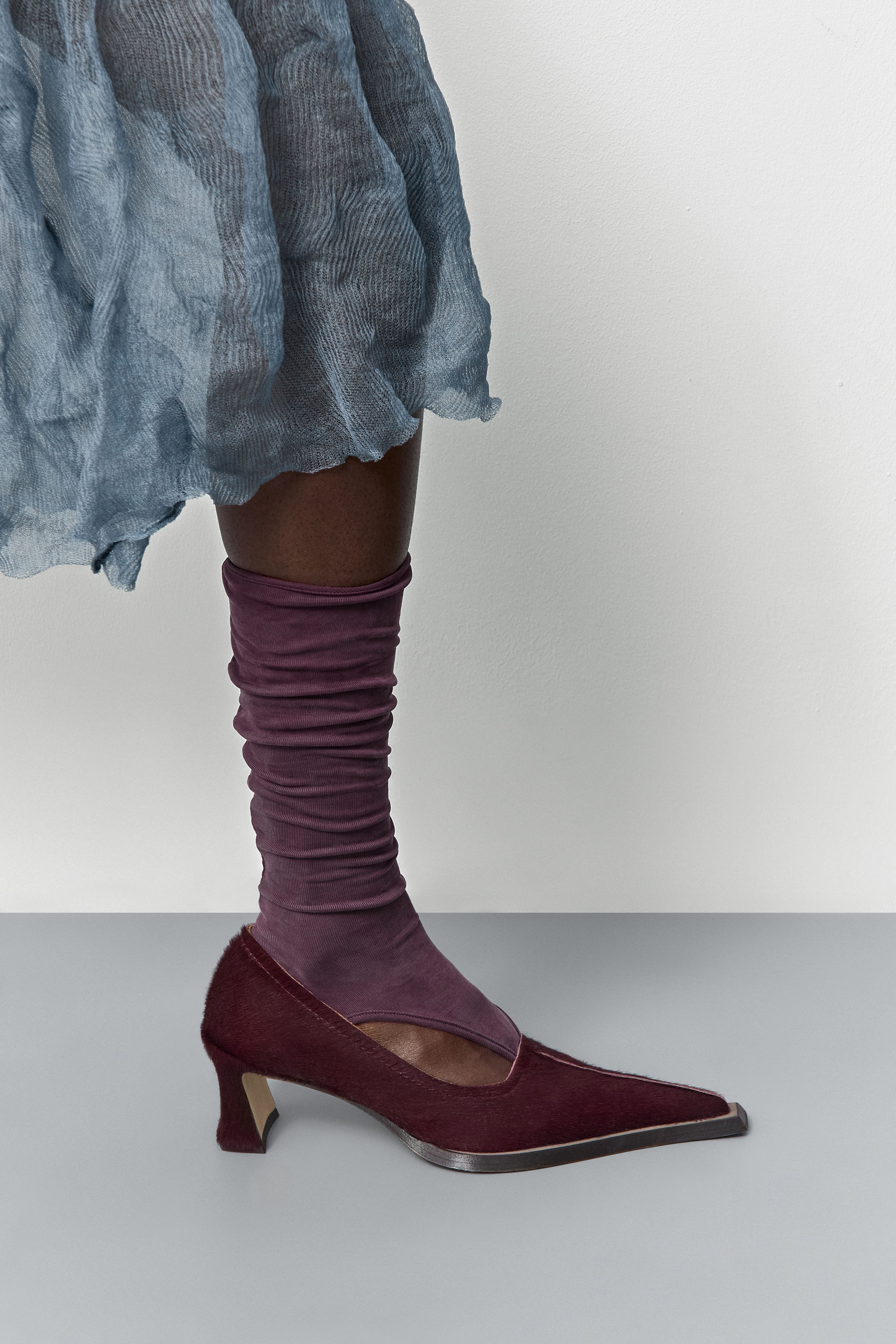 Radha Burgundy Pony Courts | Miista | Designed & Handmade in Europe