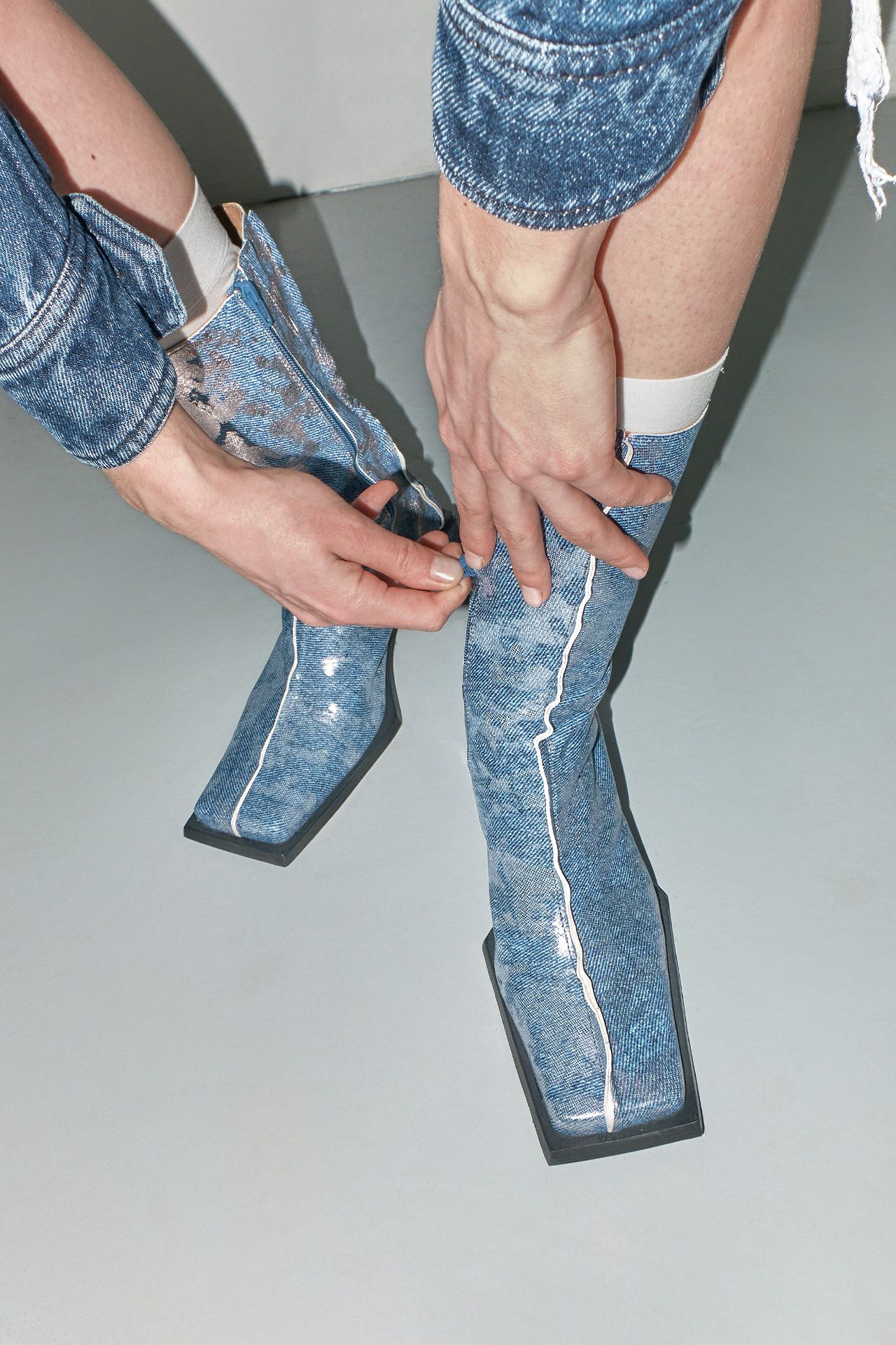 Reiko Denim Boots | Miista