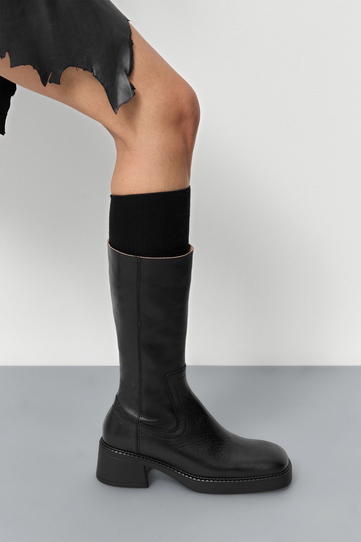 Marlies Boots - Black Natural Leather