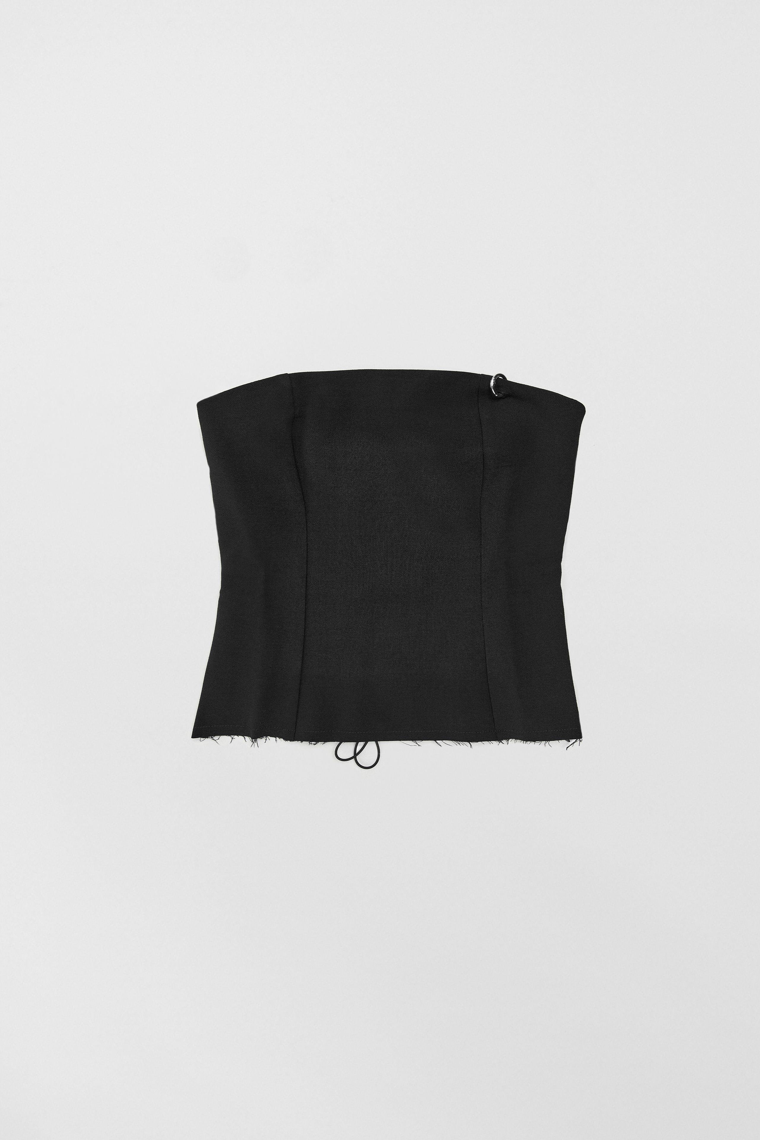 Tilma Top - Black Wool Blend | Miista