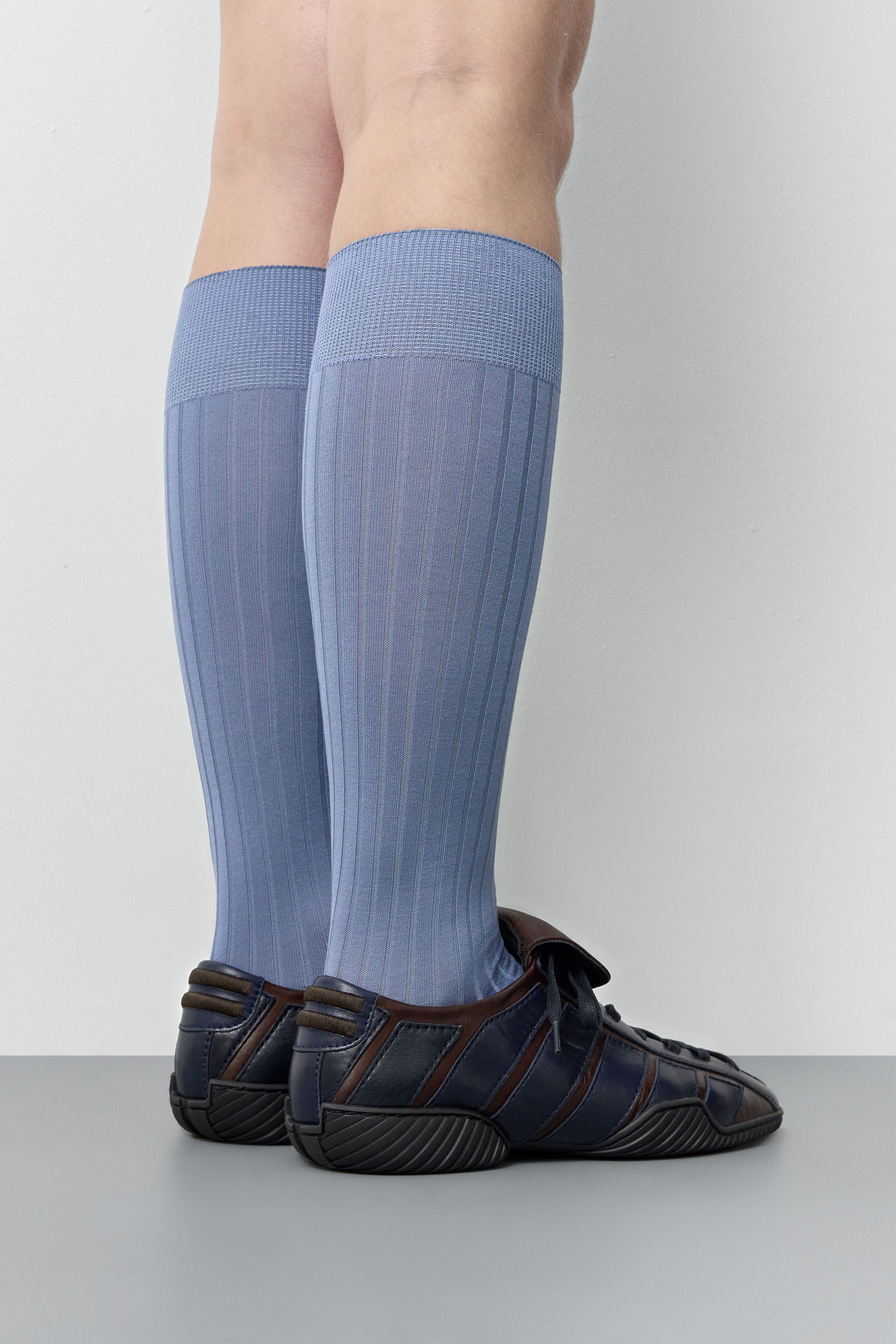 Nikoletta Sneakers - Brown Navy Nappa Leather | Miista